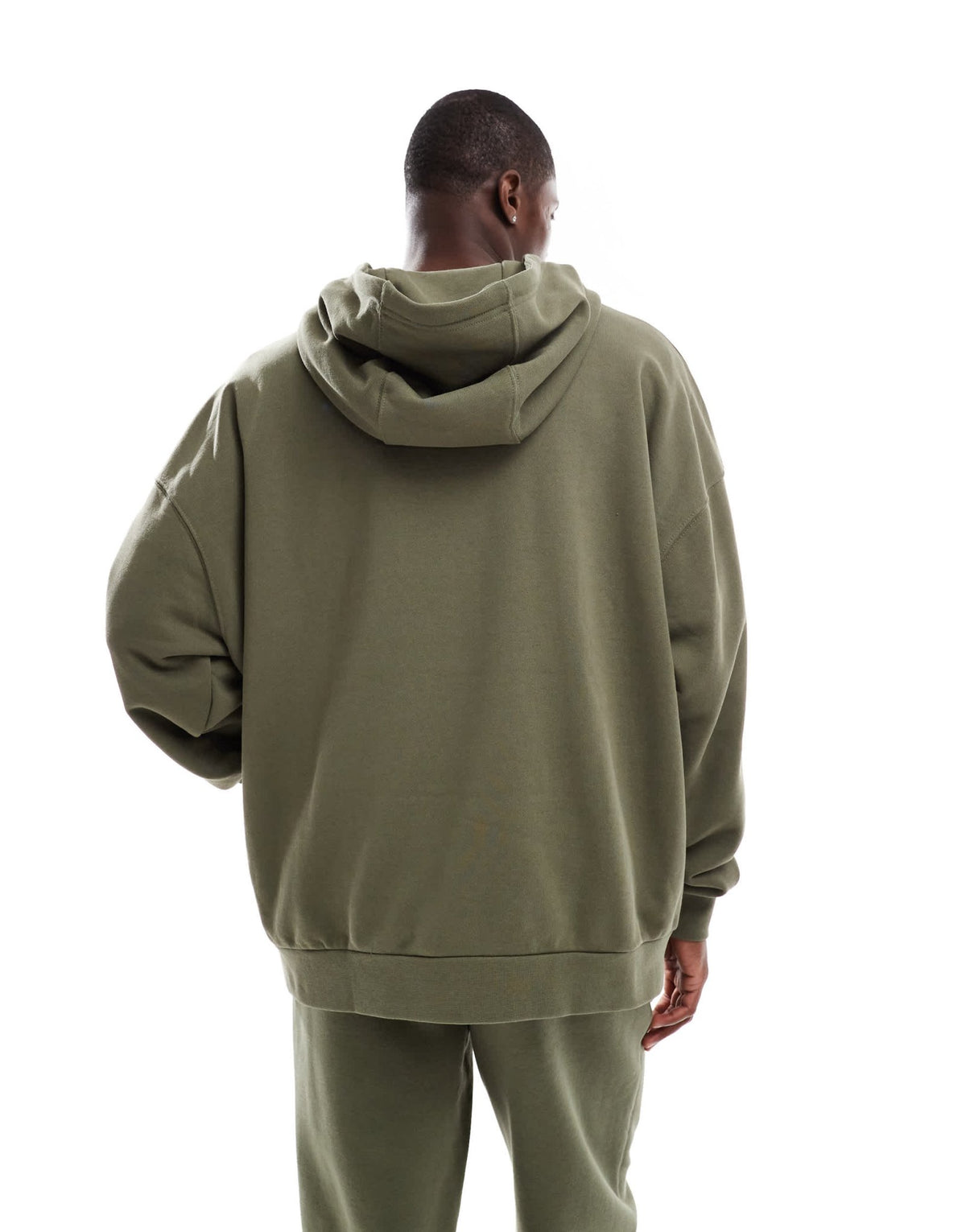 Nike Club French Terry oversized hoodie in khaki - ASOS Sample Sale