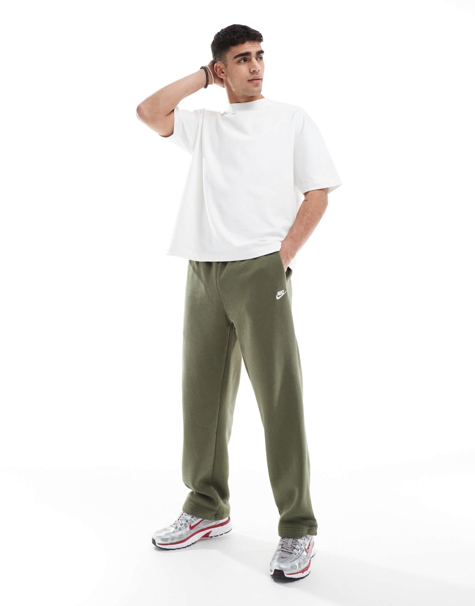 Nike Club joggers in olive - ASOS Sample Sale