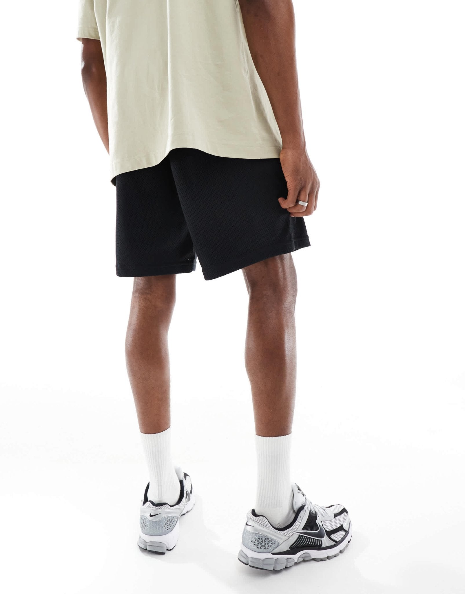 Nike Club mesh shorts in black - ASOS Sample Sale