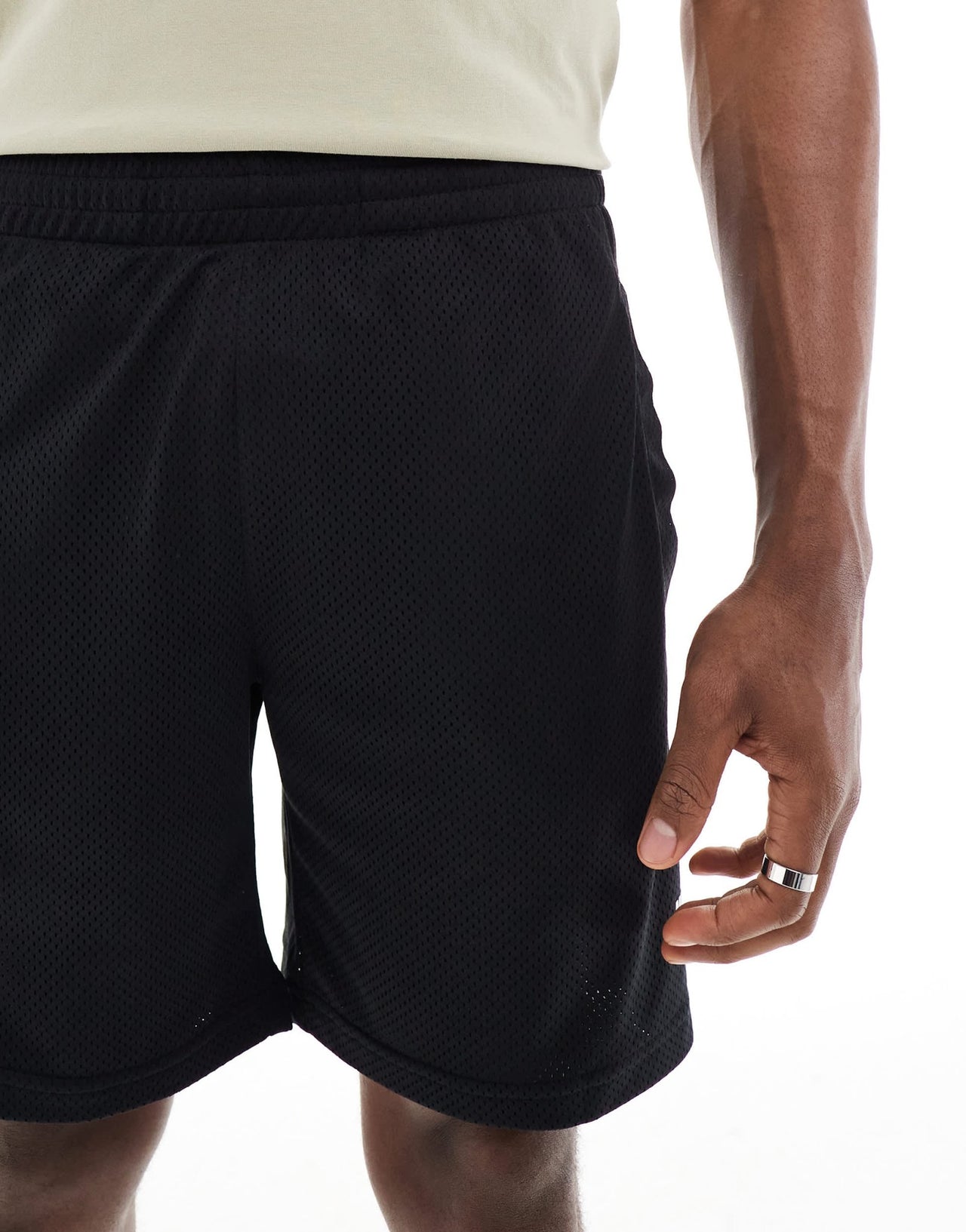 Nike Club mesh shorts in black - ASOS Sample Sale