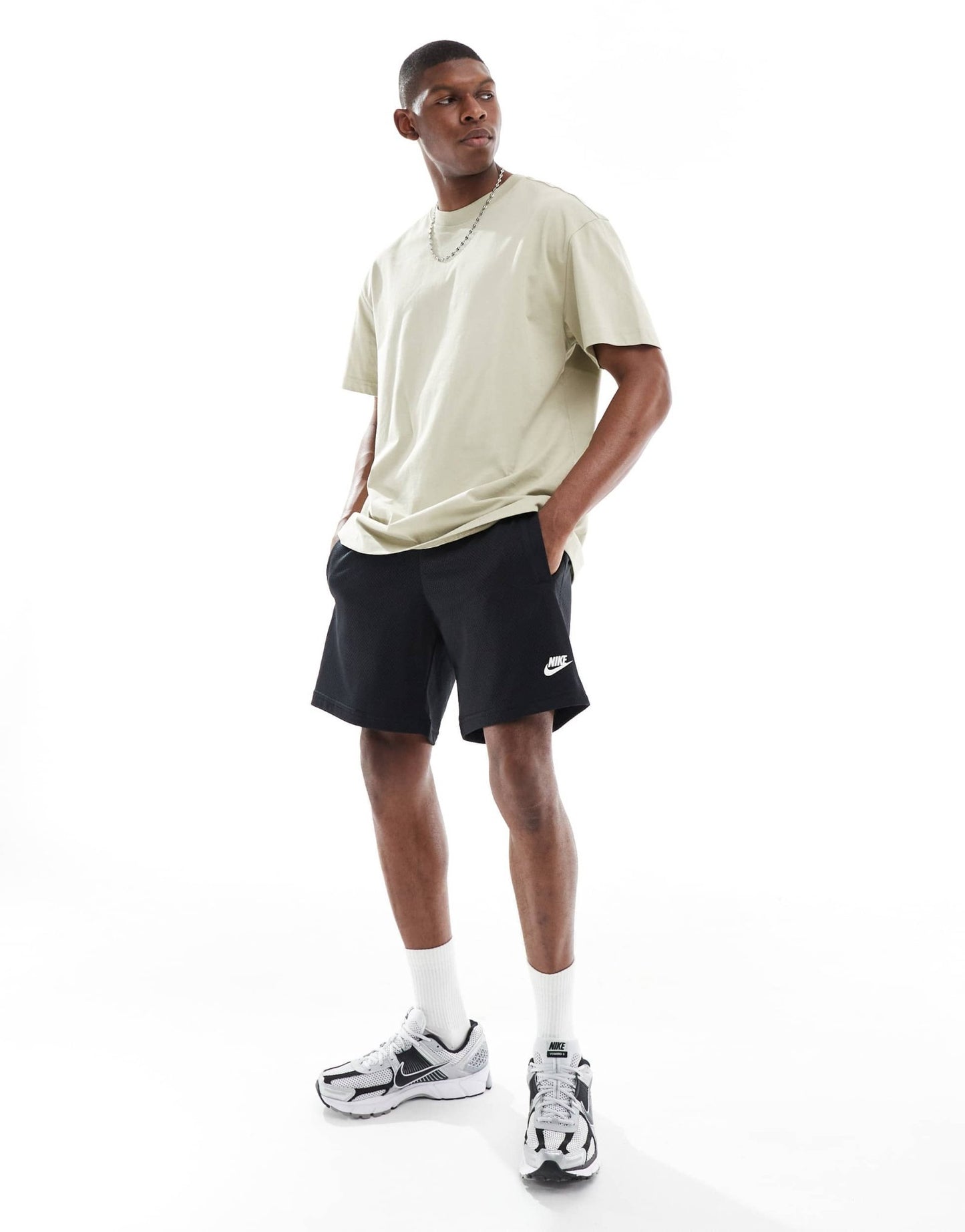 Nike Club mesh shorts in black - ASOS Sample Sale
