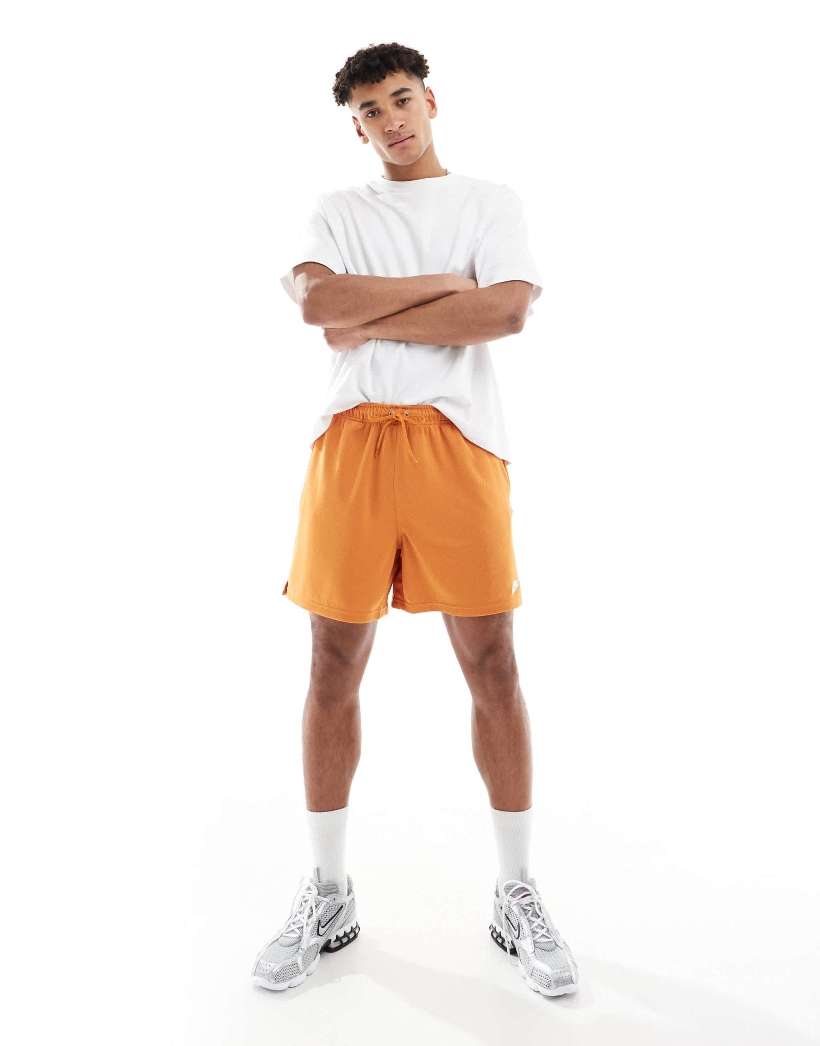 Nike Club mesh shorts in brown - ASOS Sample Sale
