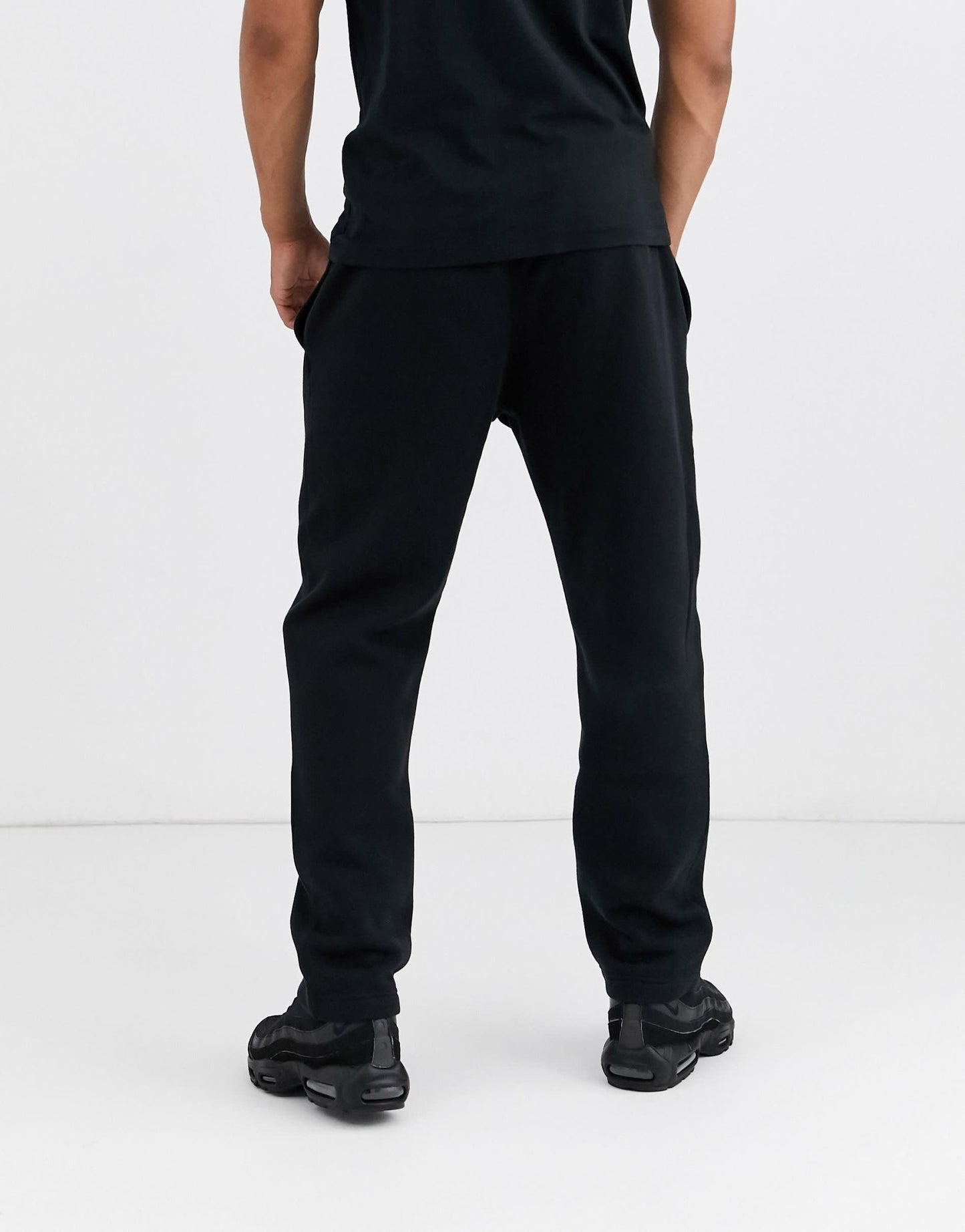 Nike Club straight fit joggers in black - ASOS Sample Sale