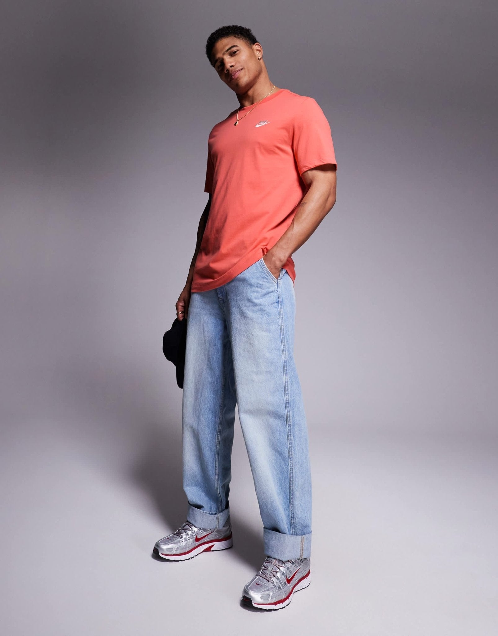 Nike Club t-shirt in orange - ASOS Sample Sale