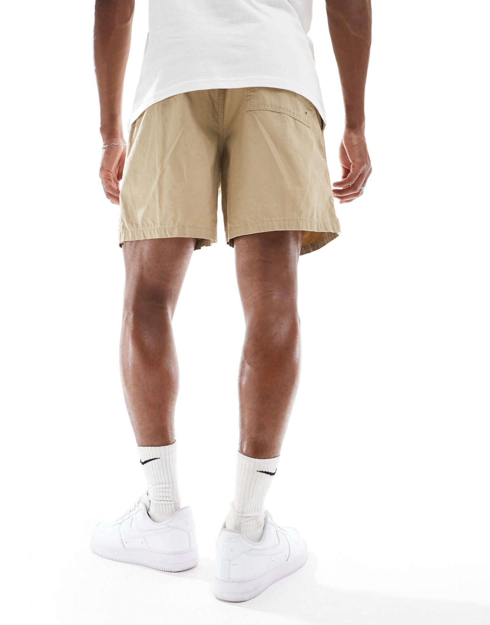 Nike Club woven shorts in beige - ASOS Sample Sale