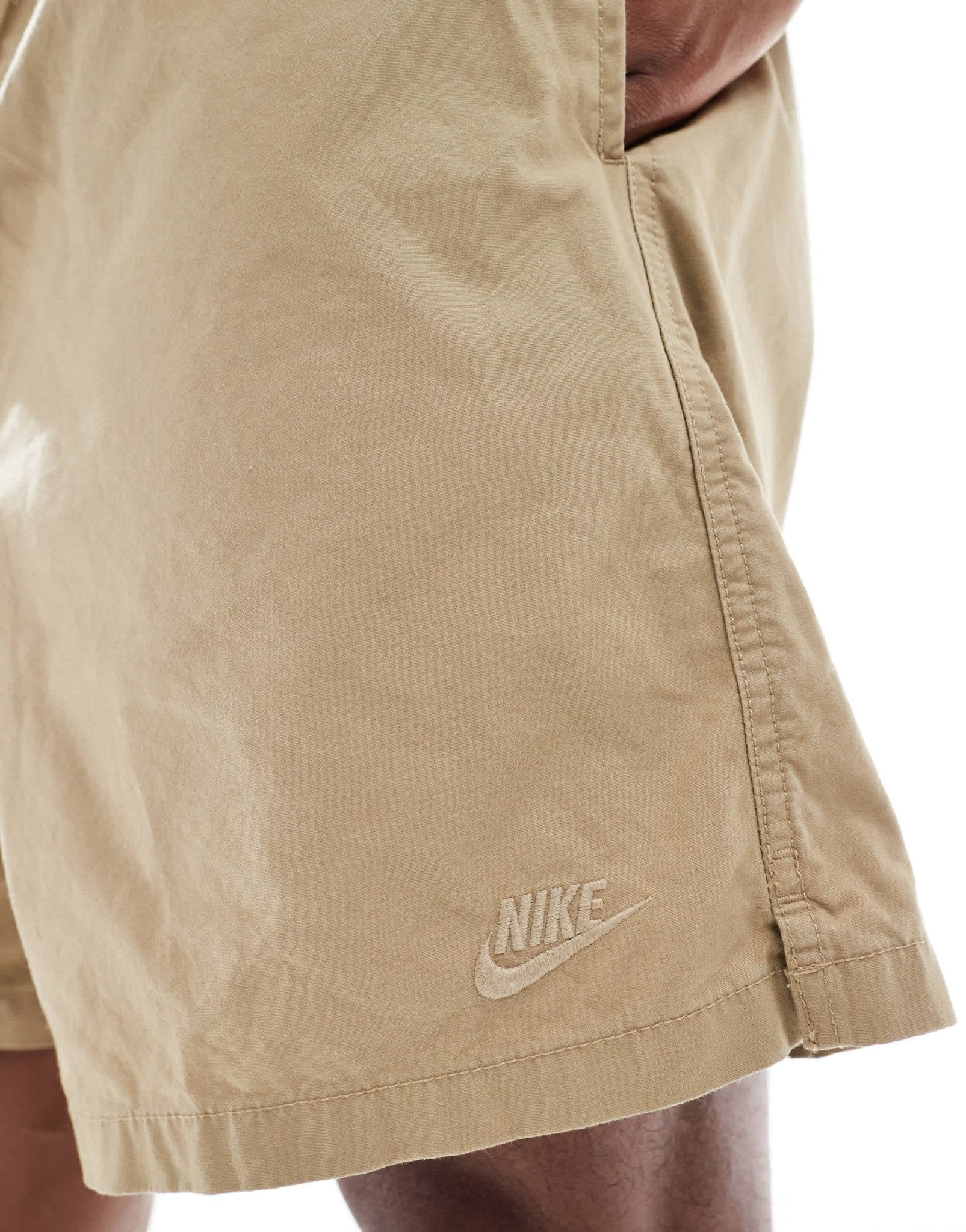 Nike Club woven shorts in beige - ASOS Sample Sale