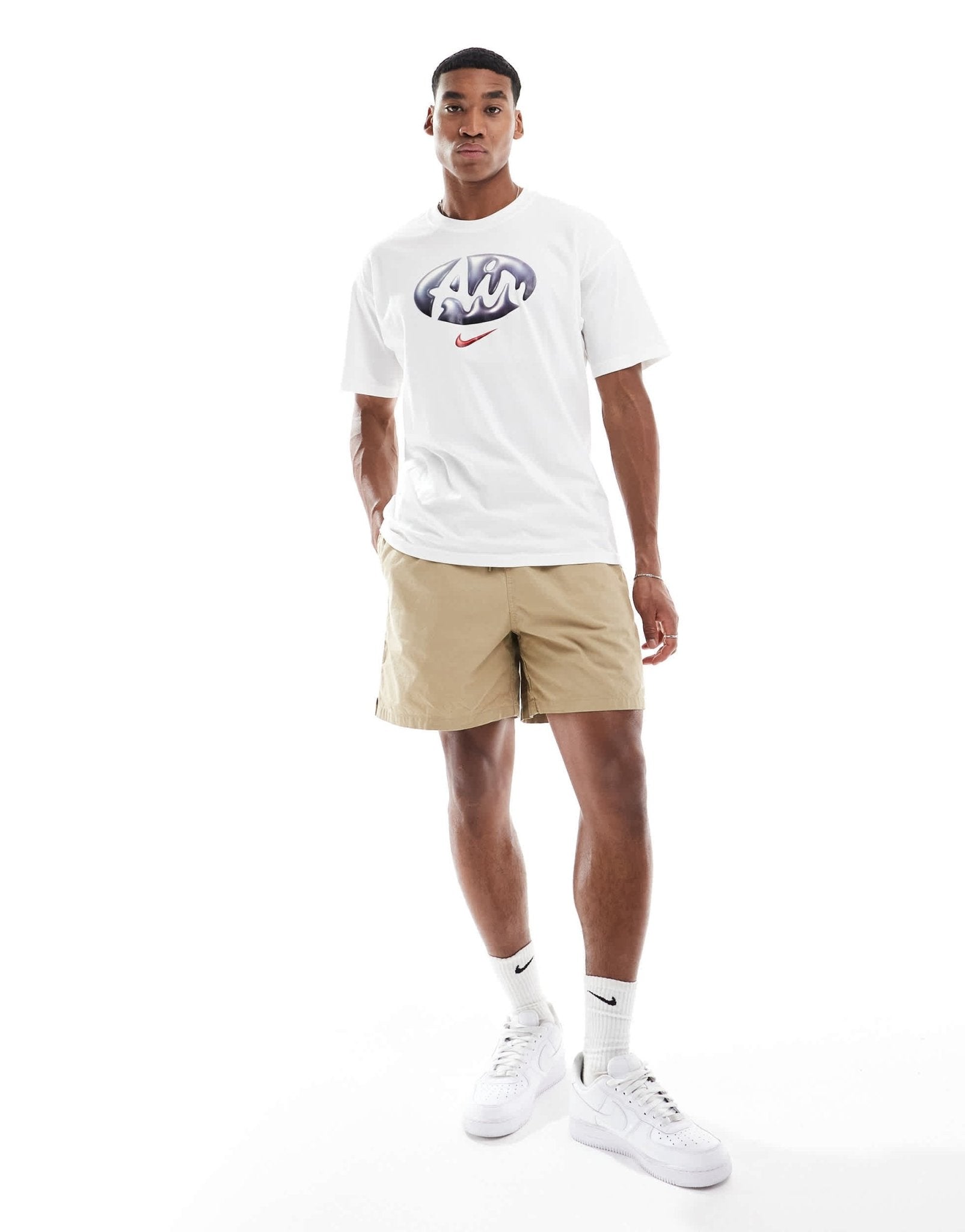 Nike Club woven shorts in beige - ASOS Sample Sale