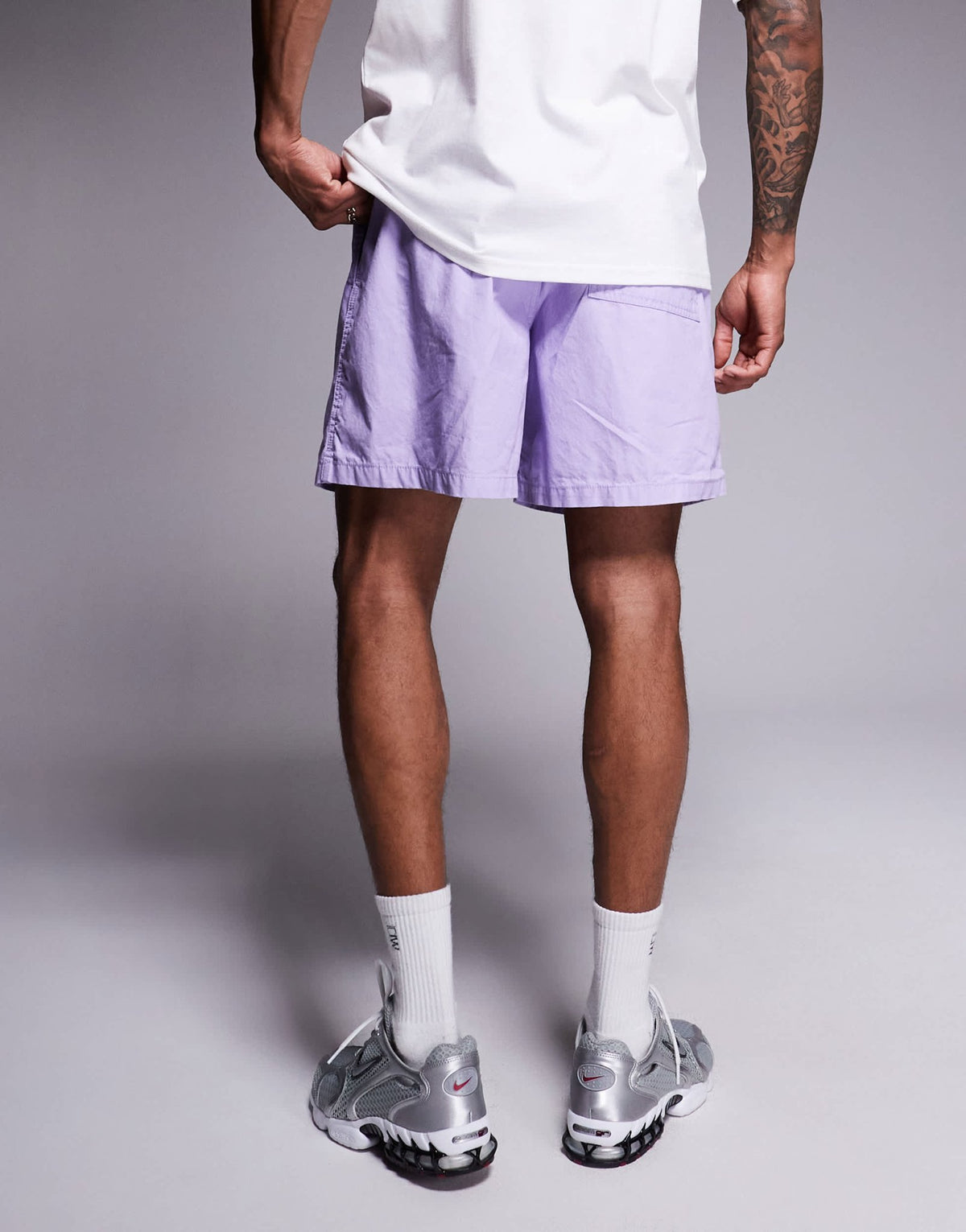Nike Club woven shorts in lilac - ASOS Sample Sale