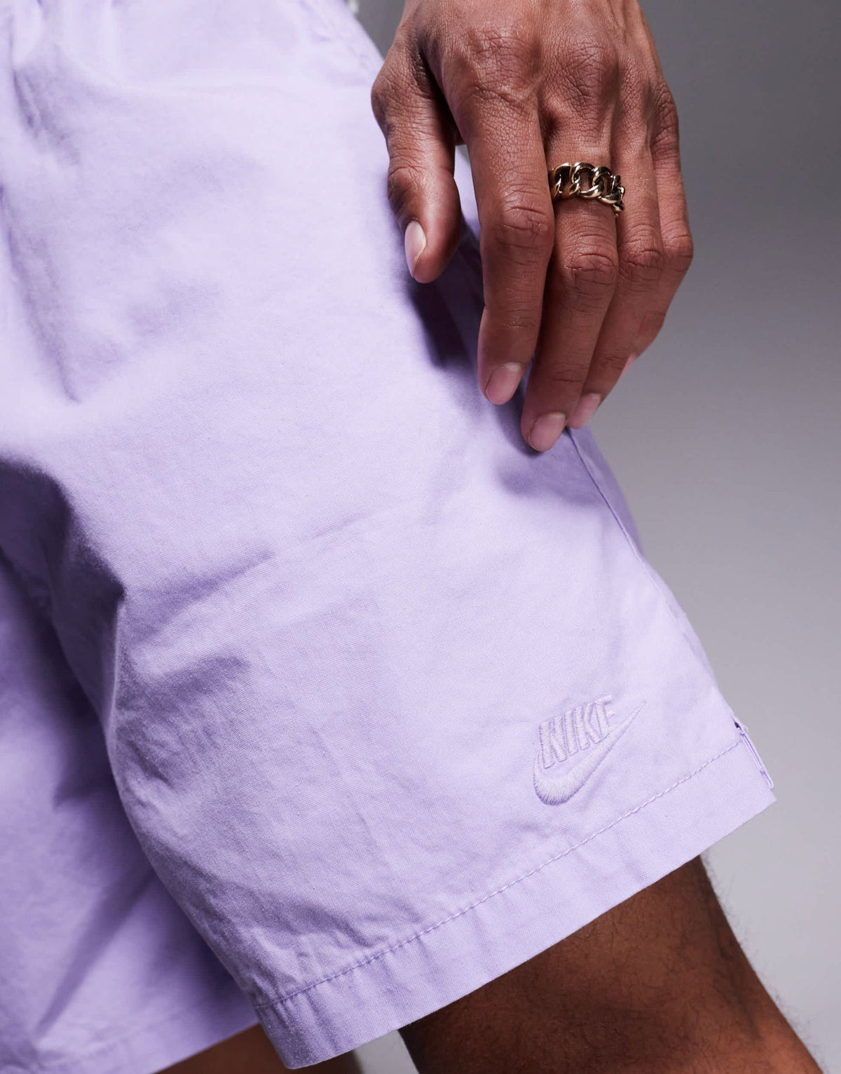 Nike Club woven shorts in lilac - ASOS Sample Sale