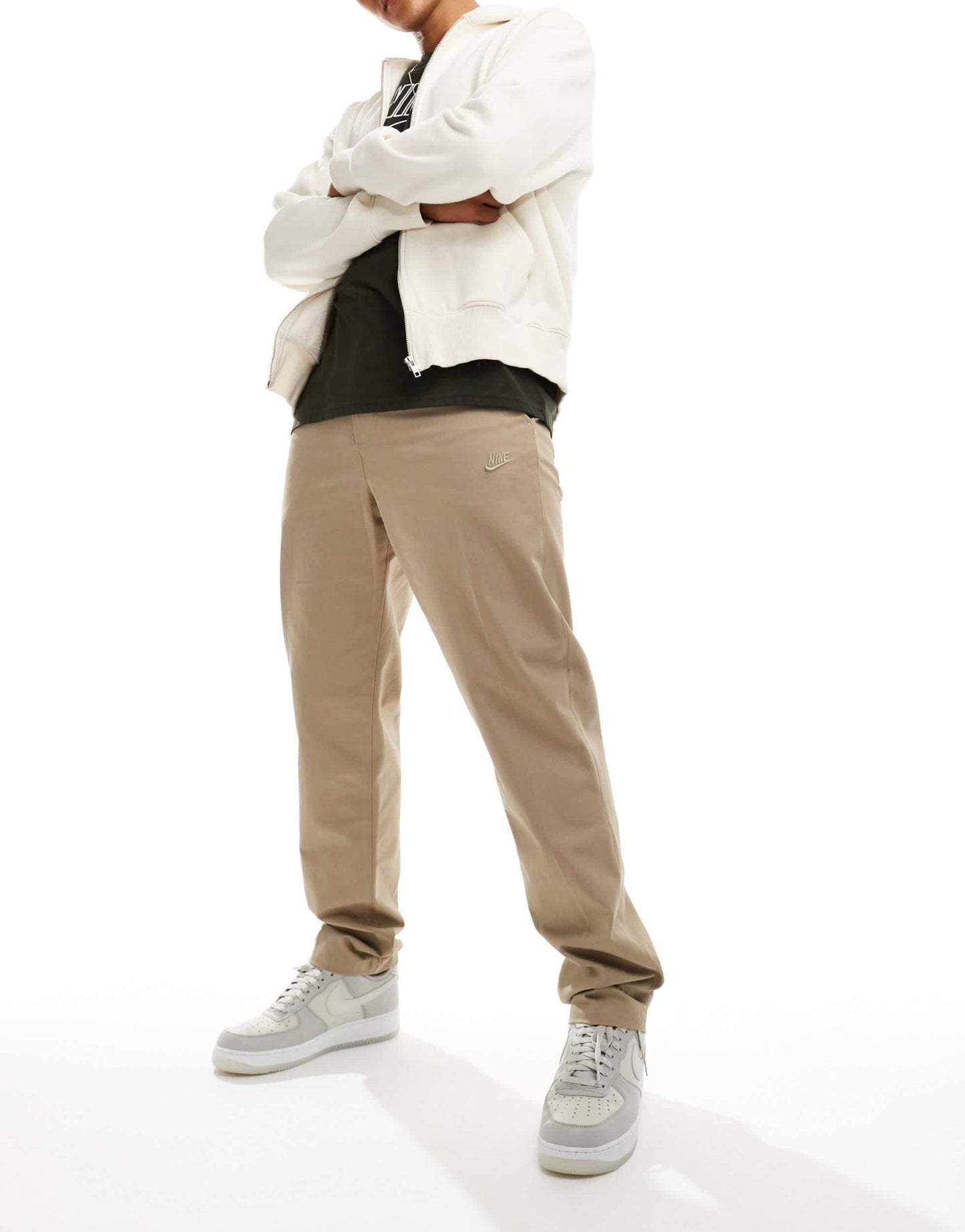 Nike Club woven trousers in beige - ASOS Sample Sale