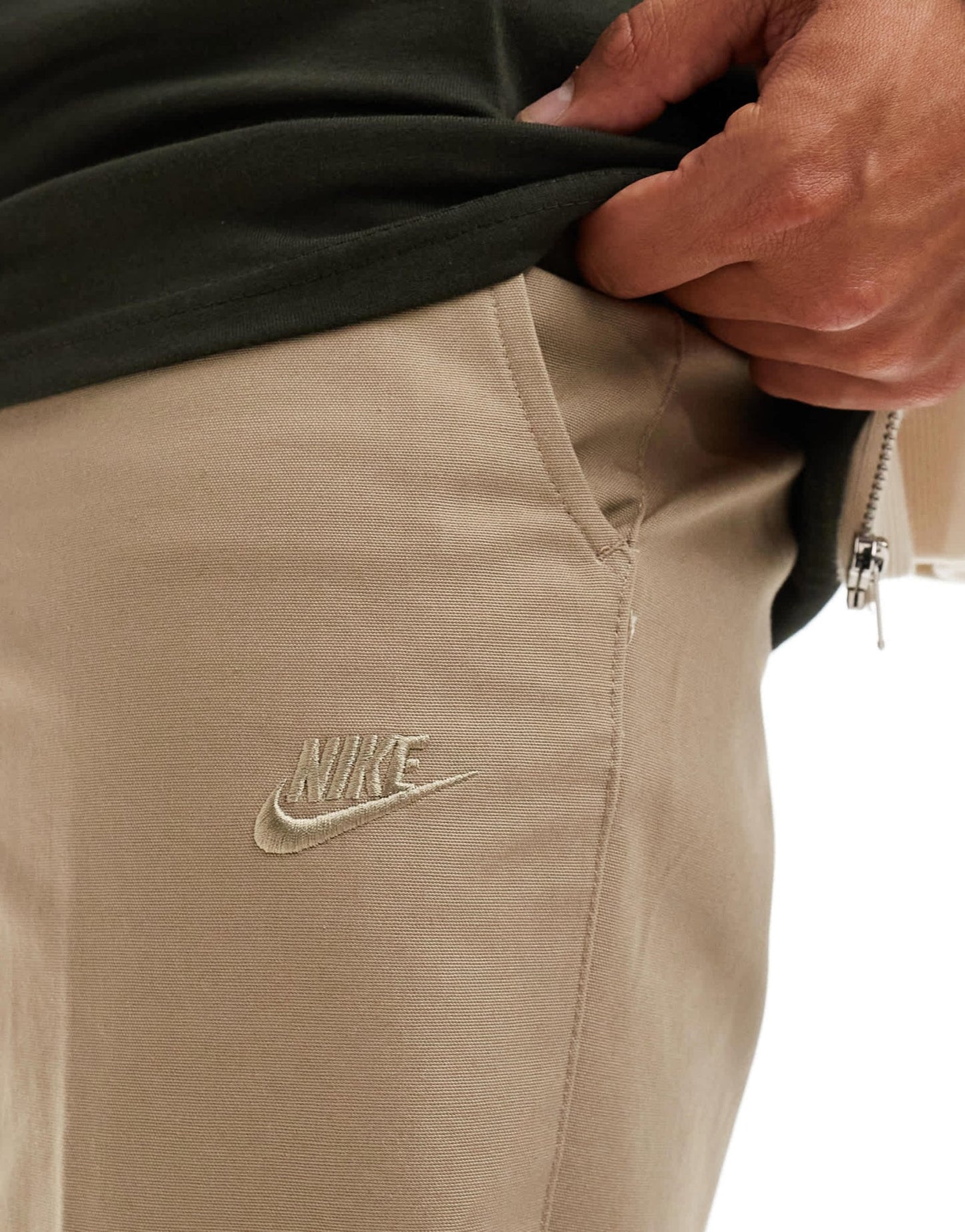 Nike Club woven trousers in beige - ASOS Sample Sale