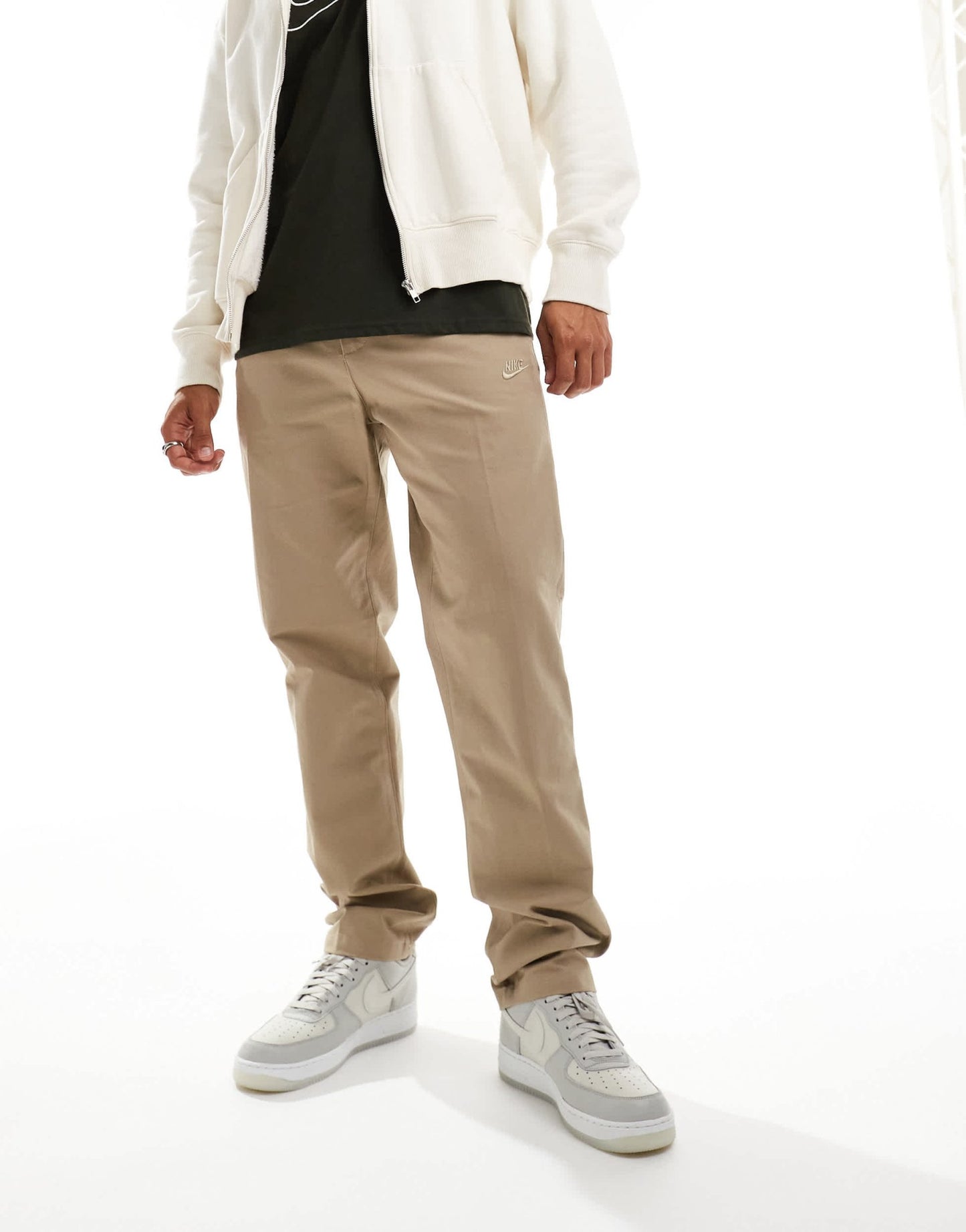 Nike Club woven trousers in beige - ASOS Sample Sale