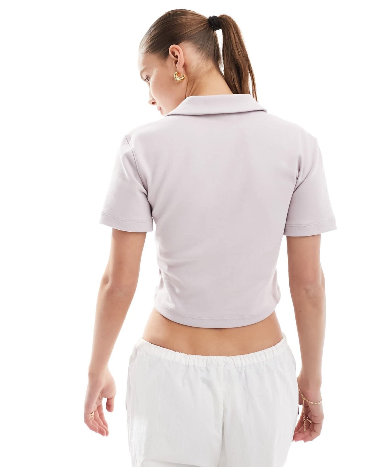 Nike Essentials polo t-shirt in light grey - ASOS Sample Sale