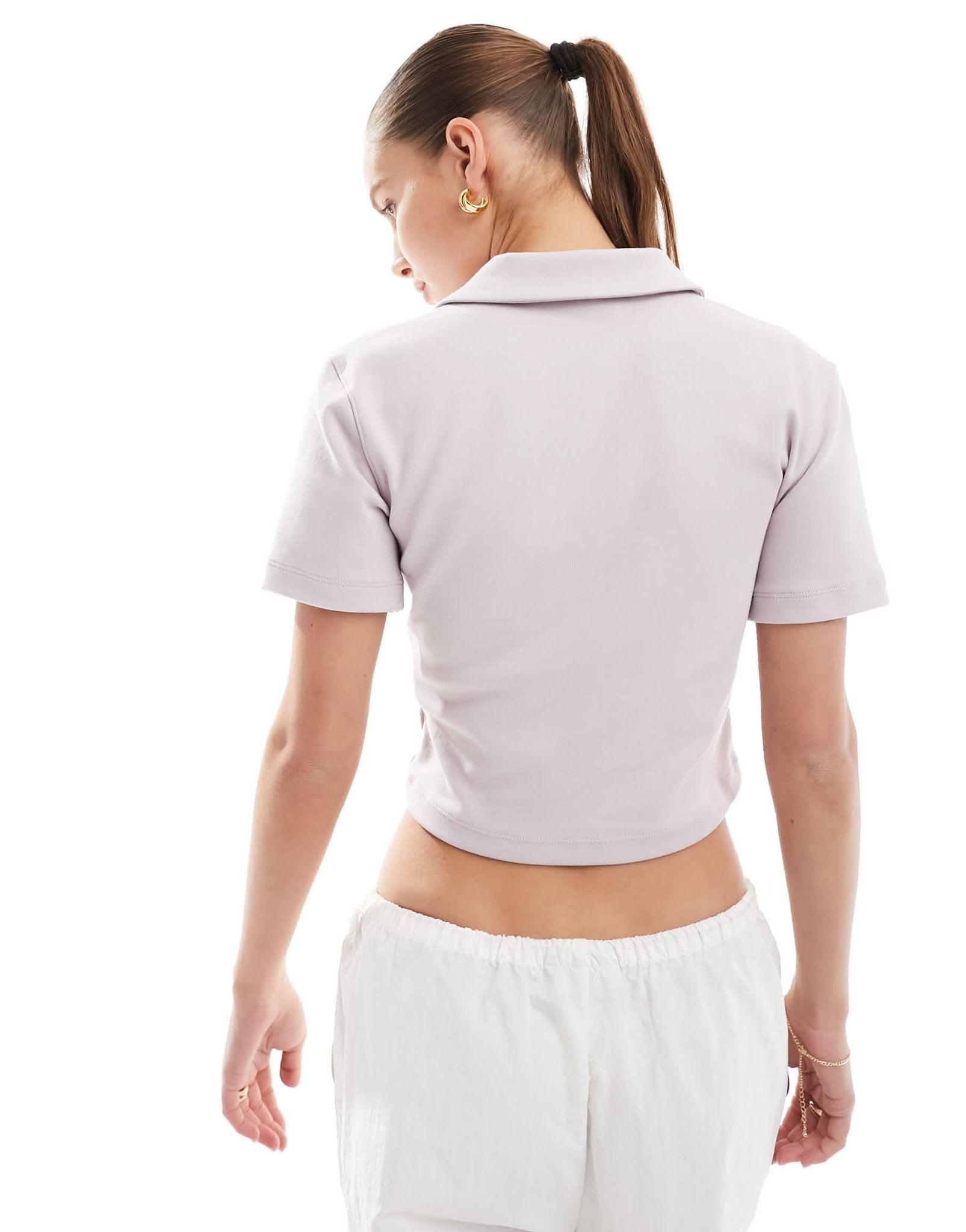 Nike Essentials polo t-shirt in light grey - ASOS Sample Sale