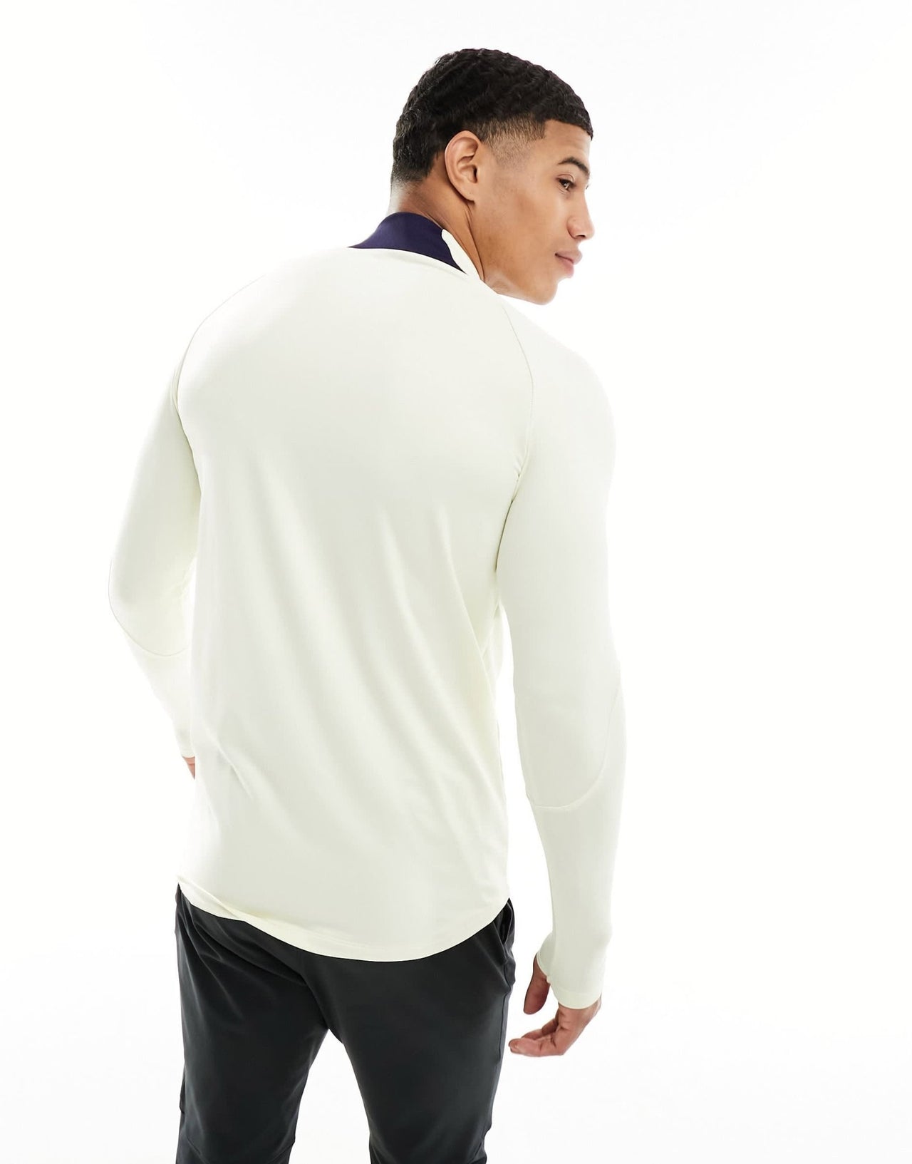Nike Football Paris Saint-Germain Strike Dri-FIT drill half zip top in coconut milk - ASOS Sample Sale