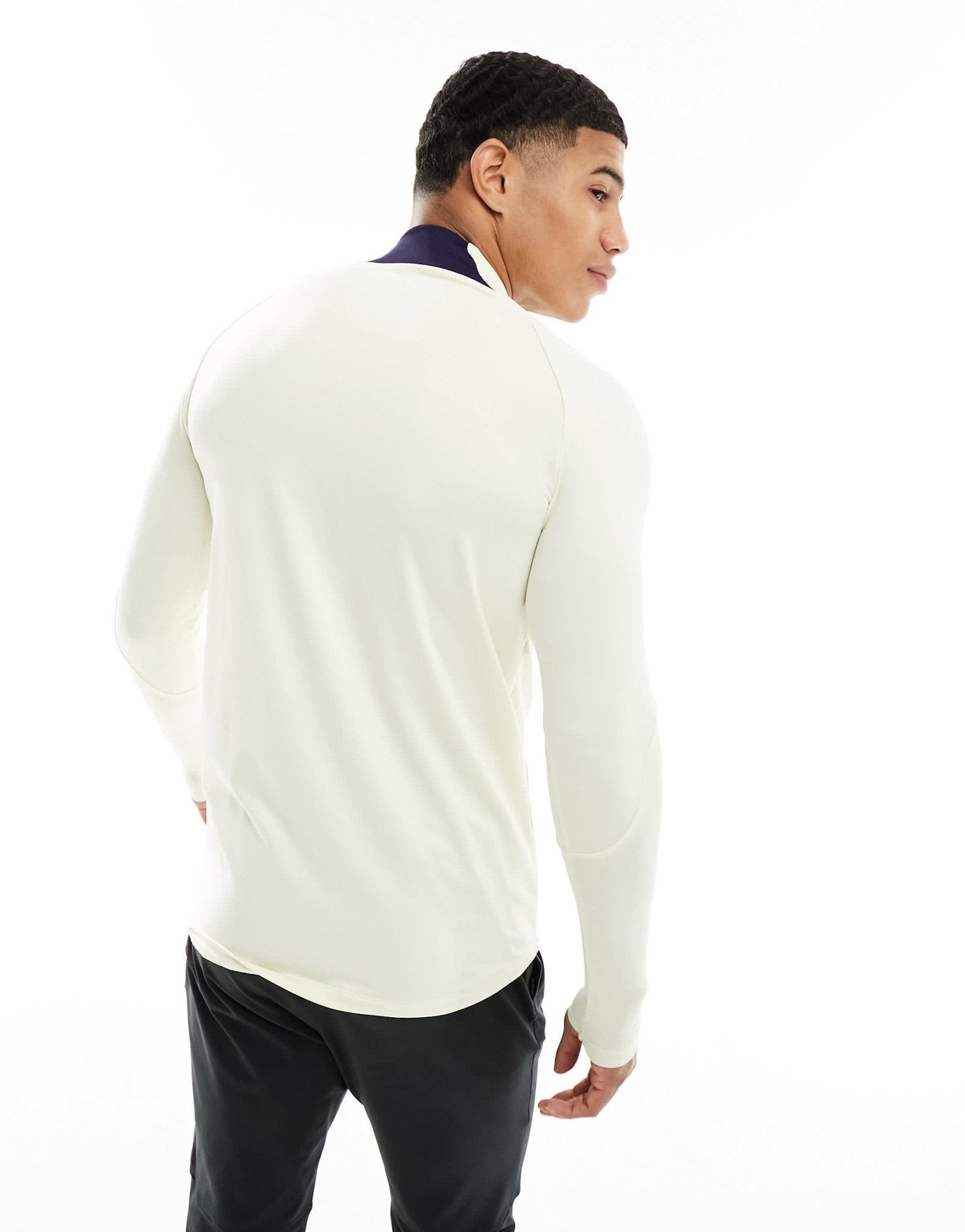 Nike Football Paris Saint-Germain Strike Dri-FIT drill half zip top in coconut milk - ASOS Sample Sale