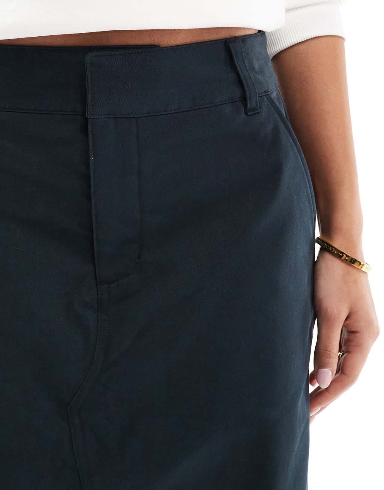 Nike MSC twill maxi skirt in black - ASOS Sample Sale