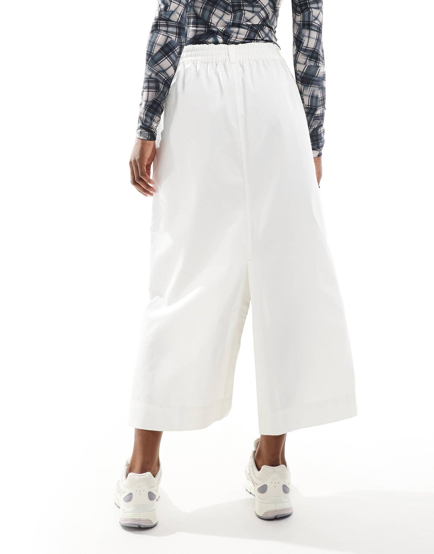 Nike MSC twill maxi skirt in cream - ASOS Sample Sale