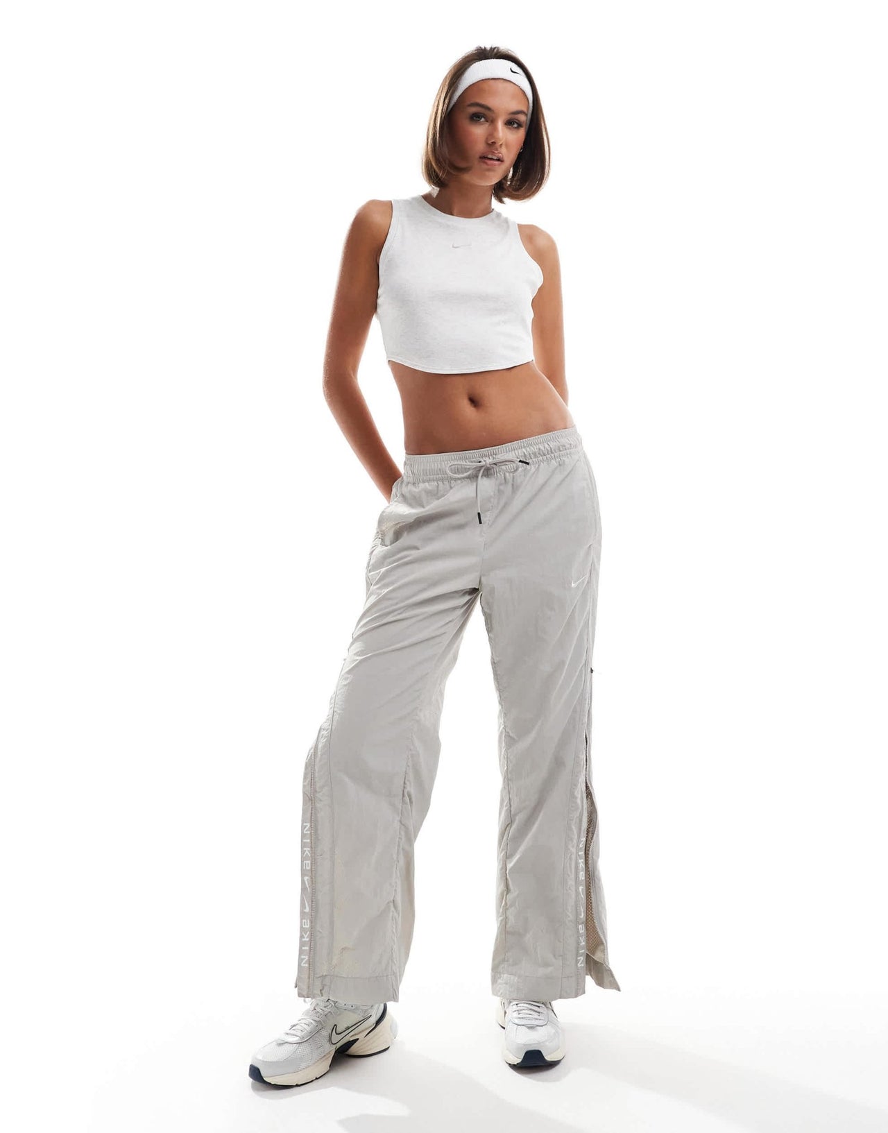 Nike NSW Collection woven trouser in grey - ASOS Sample Sale