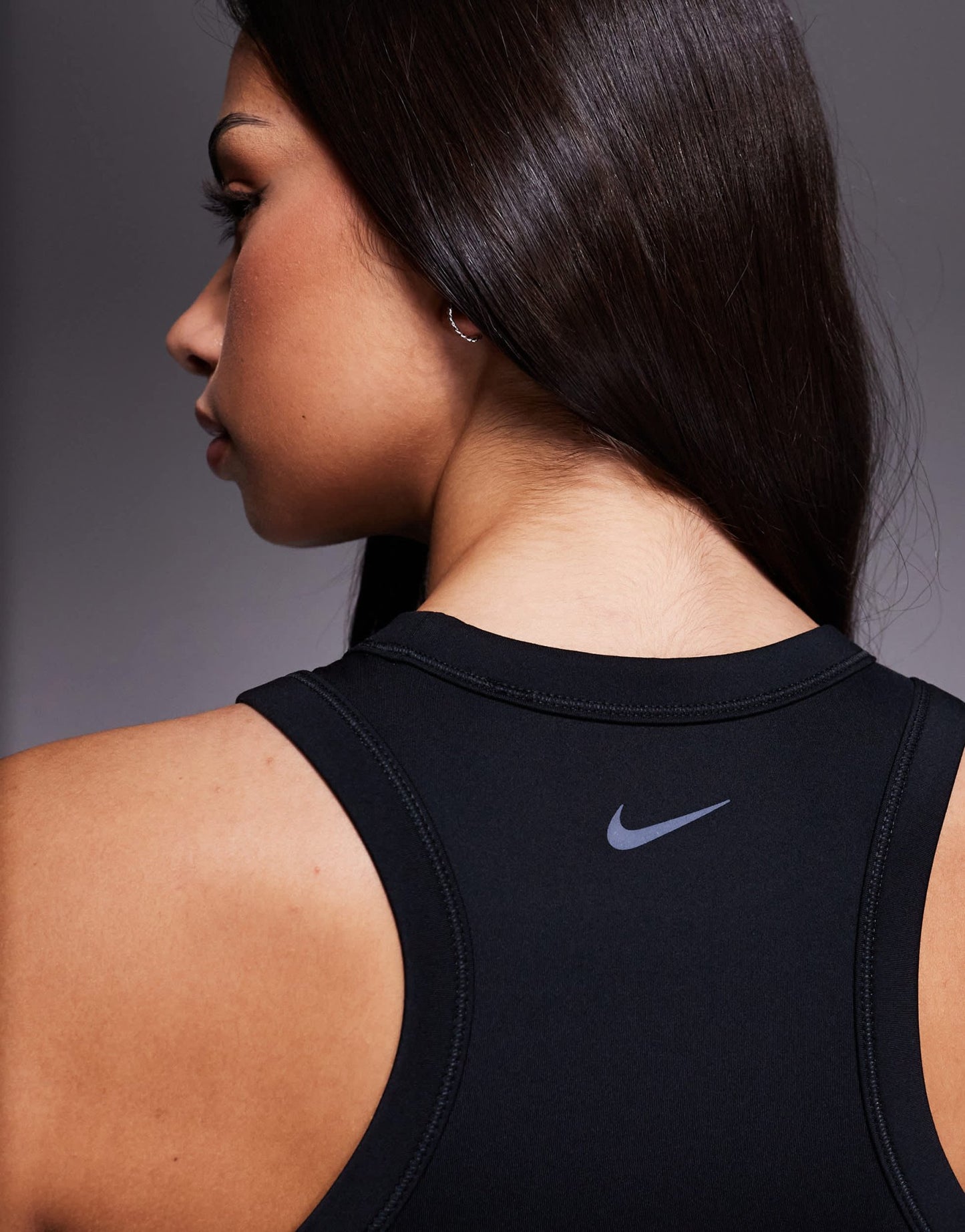 Nike One Training Dri - FIT cropped vest in black - ASOS Sample Sale