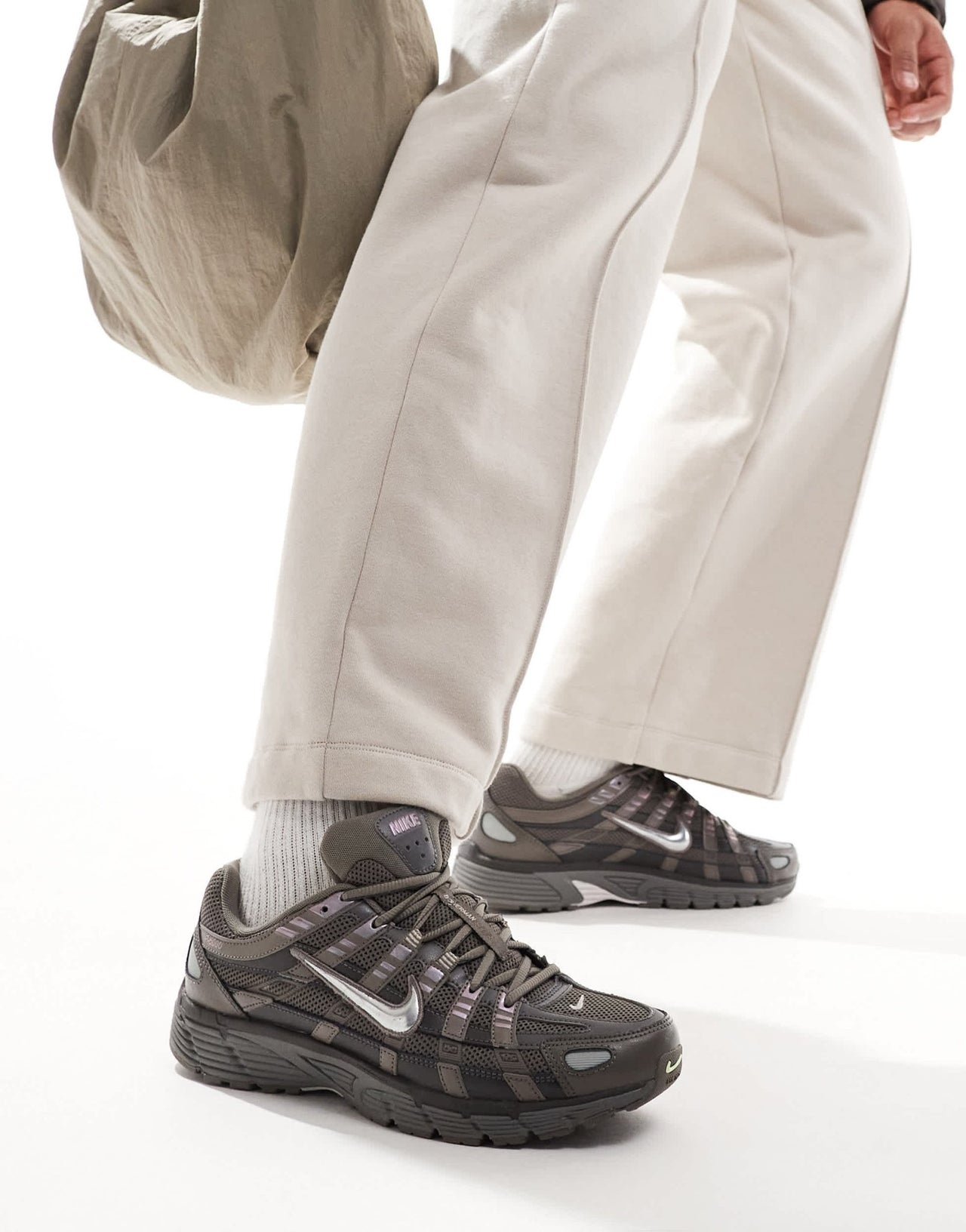 Nike P-6000 trainers in dark grey and silver - ASOS Sample Sale