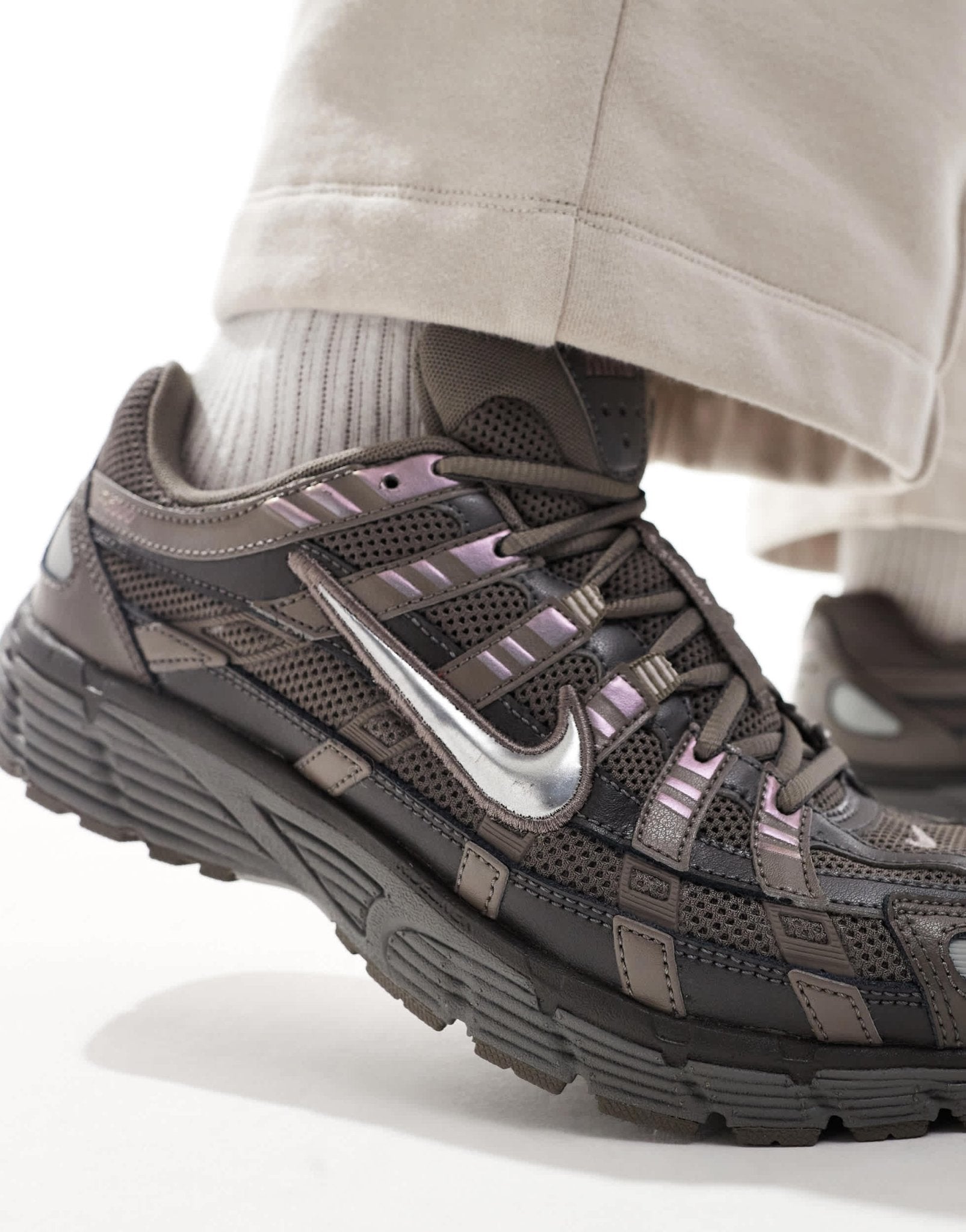 Nike P-6000 trainers in dark grey and silver - ASOS Sample Sale