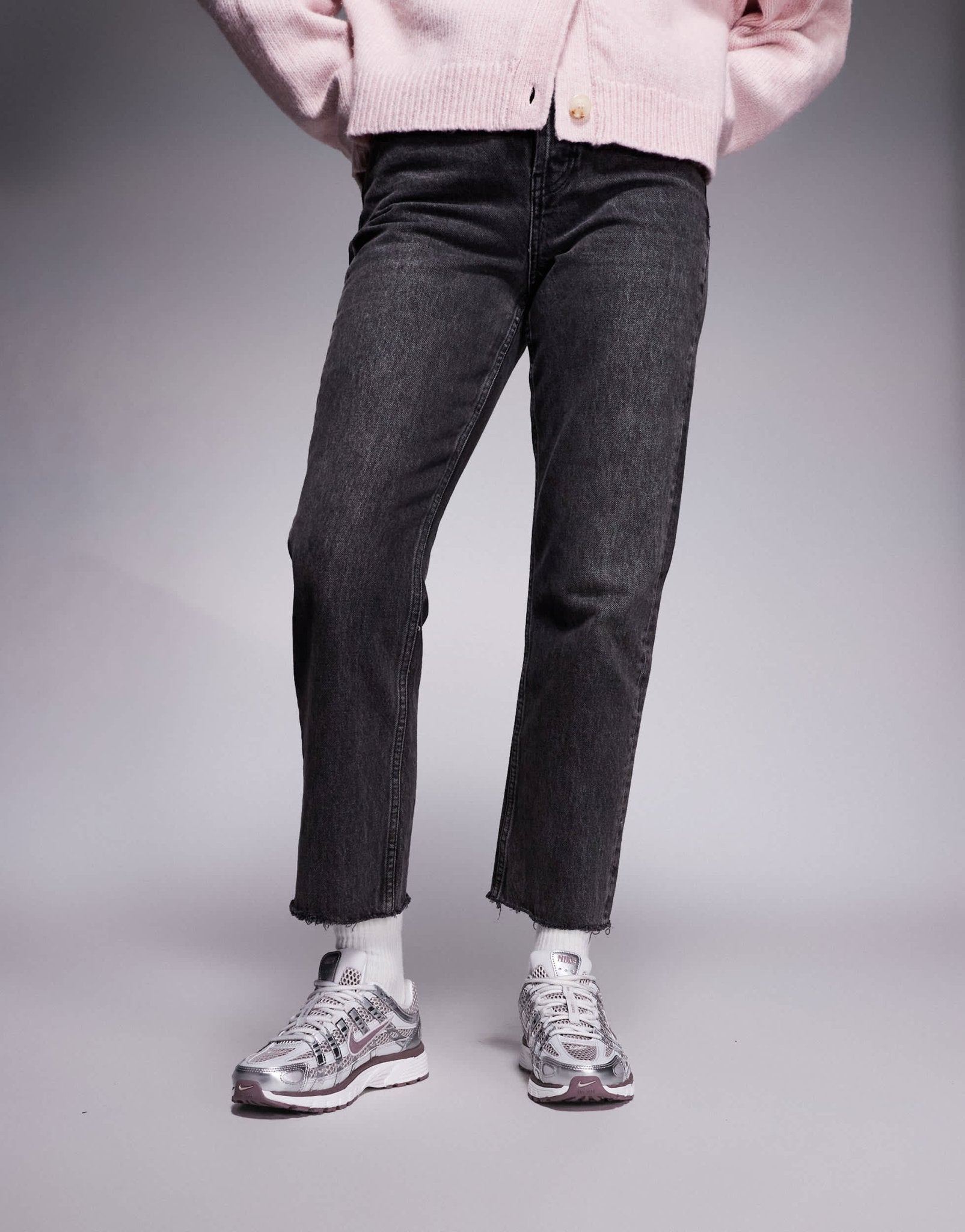 Nike P-6000 unisex trainers in grey and purple - ASOS Sample Sale