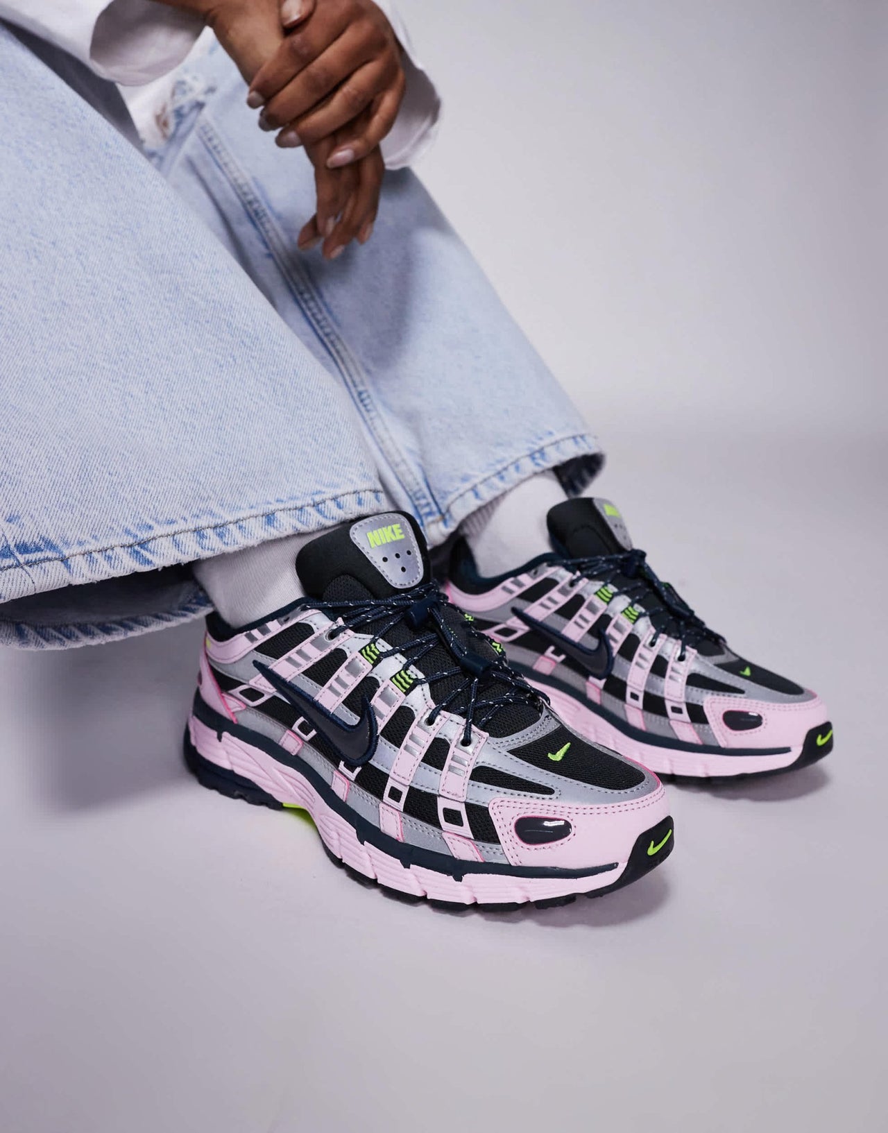 Nike P-6000 Unisex Utility trainers in black and pink - ASOS Sample Sale