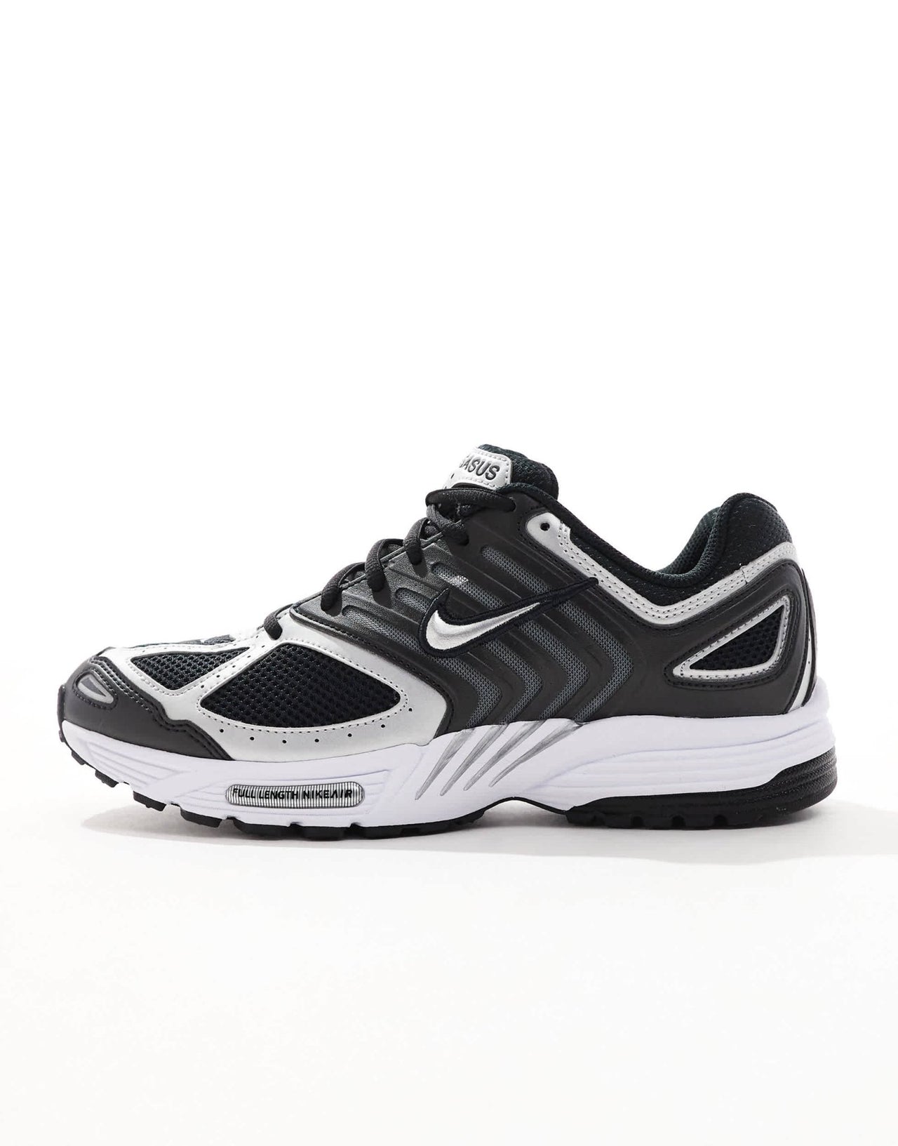 Nike Pegasus 2005 trainers in black and metallic silver - ASOS Sample Sale