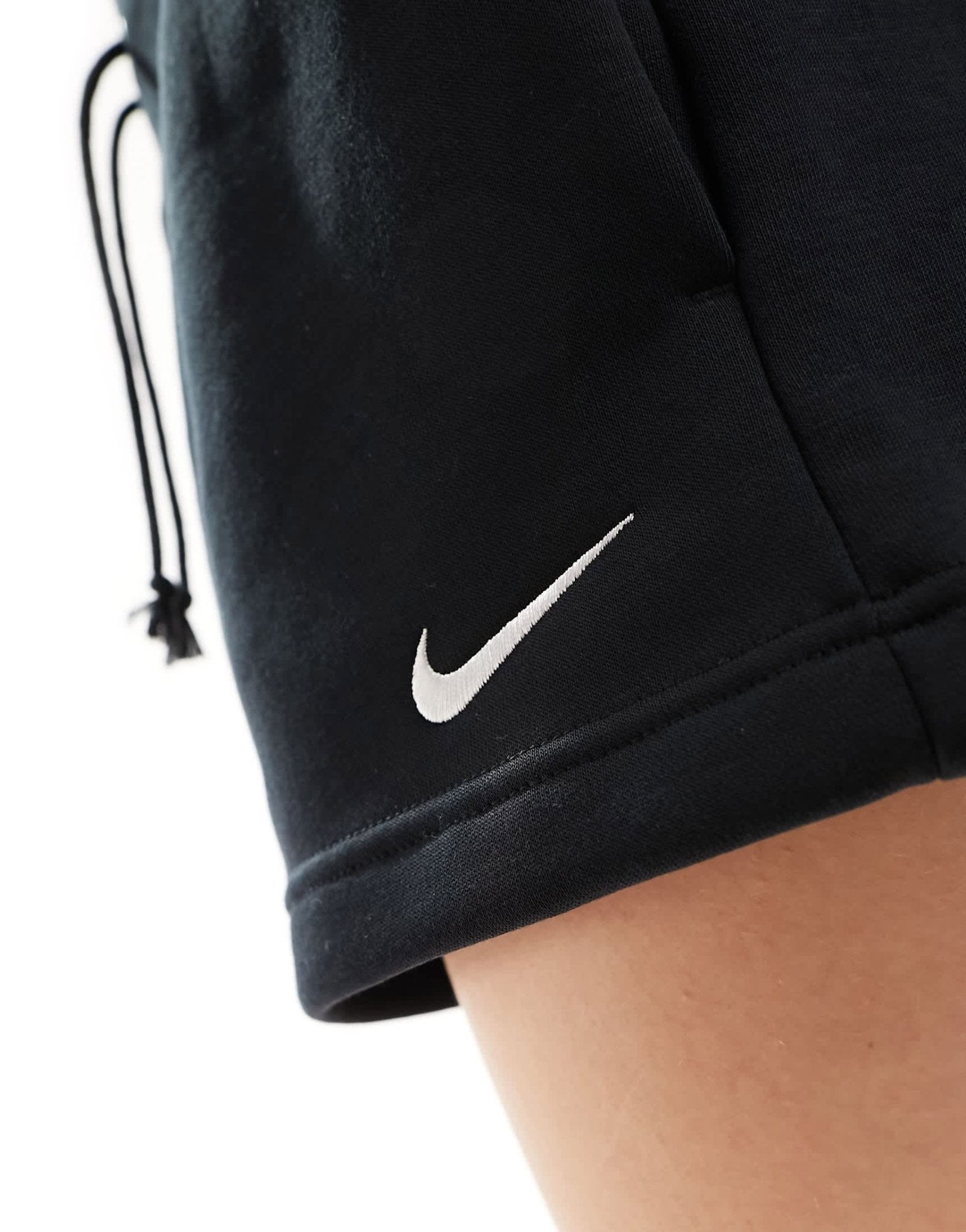 Nike Phoenix Fleece high waisted shorts in black - BLACK - ASOS Sample Sale