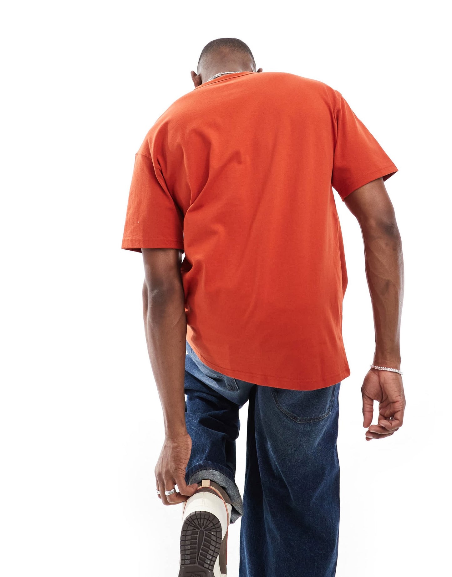 Nike Premium Essentials oversized t-shirt in red - ASOS Sample Sale