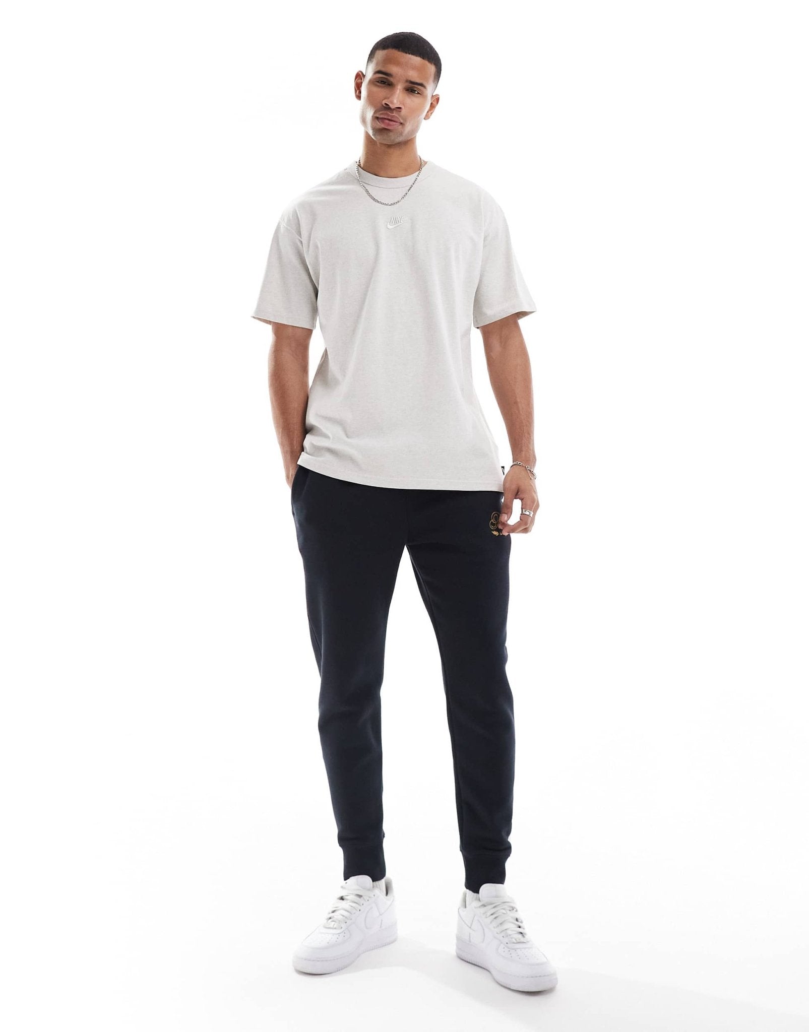 Nike Premium Essentials t-shirt in beige - ASOS Sample Sale