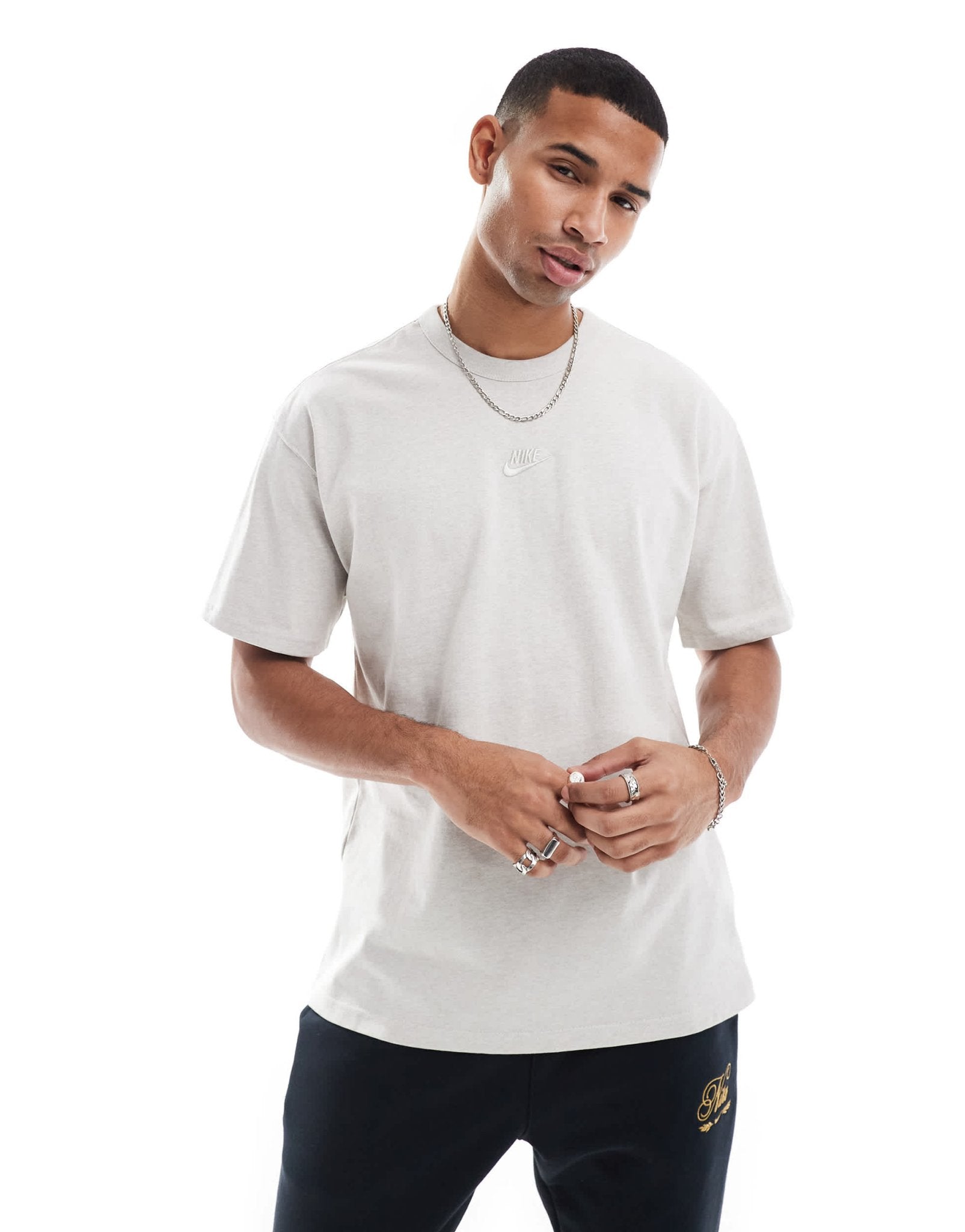 Nike Premium Essentials t-shirt in beige - ASOS Sample Sale