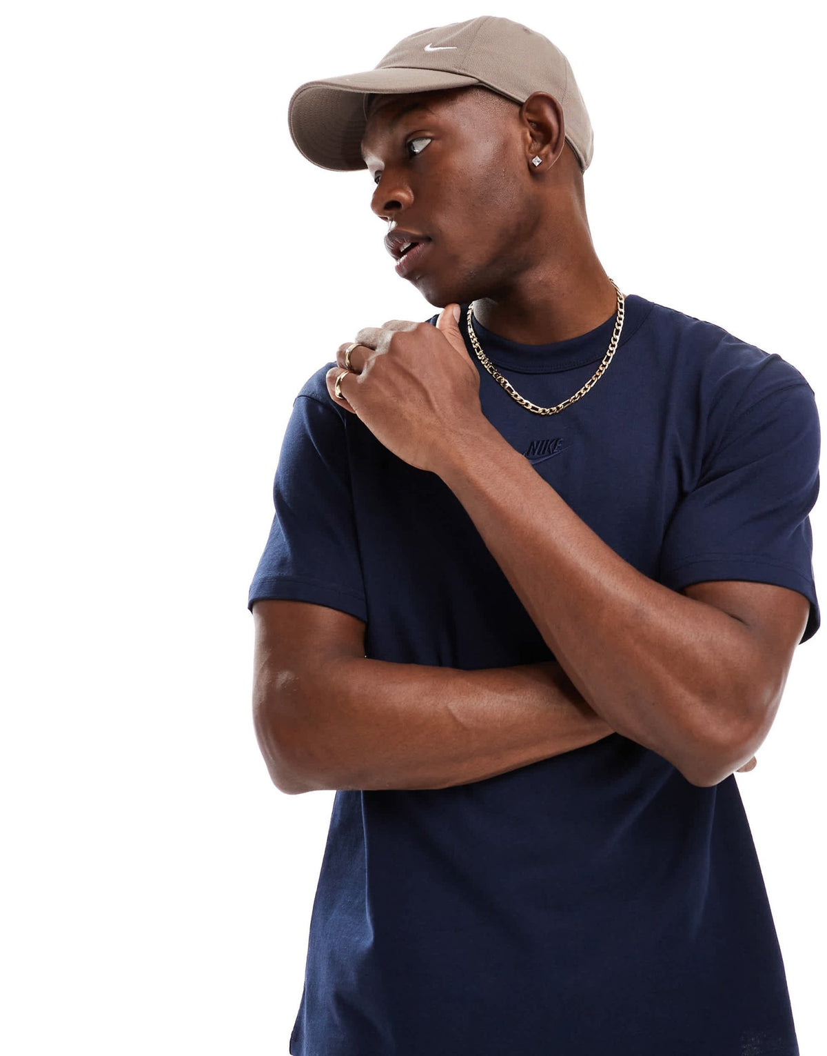 Nike Premium Essentials t-shirt in dark blue - ASOS Sample Sale