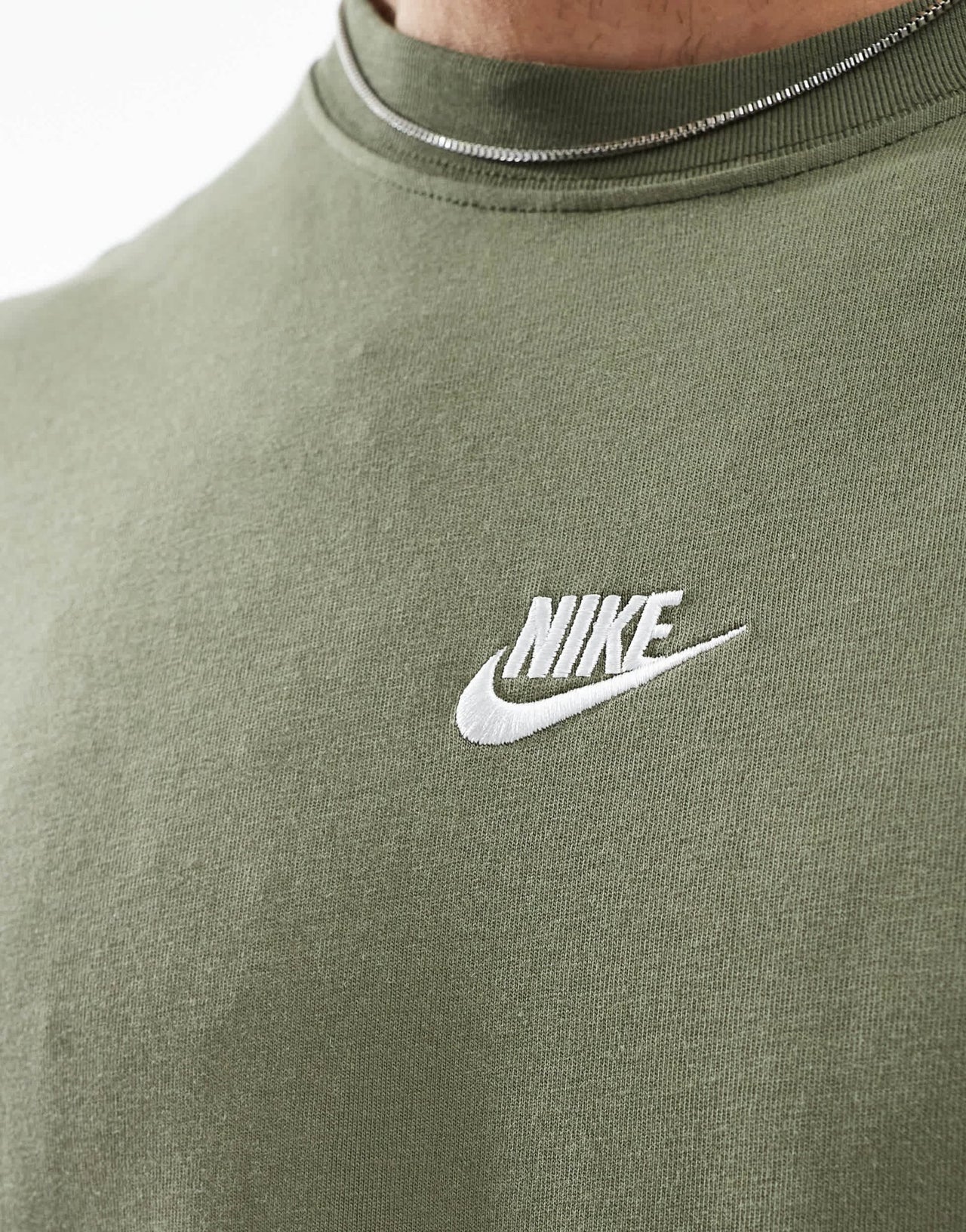 Nike Premium Essentials t-shirt in khaki - ASOS Sample Sale