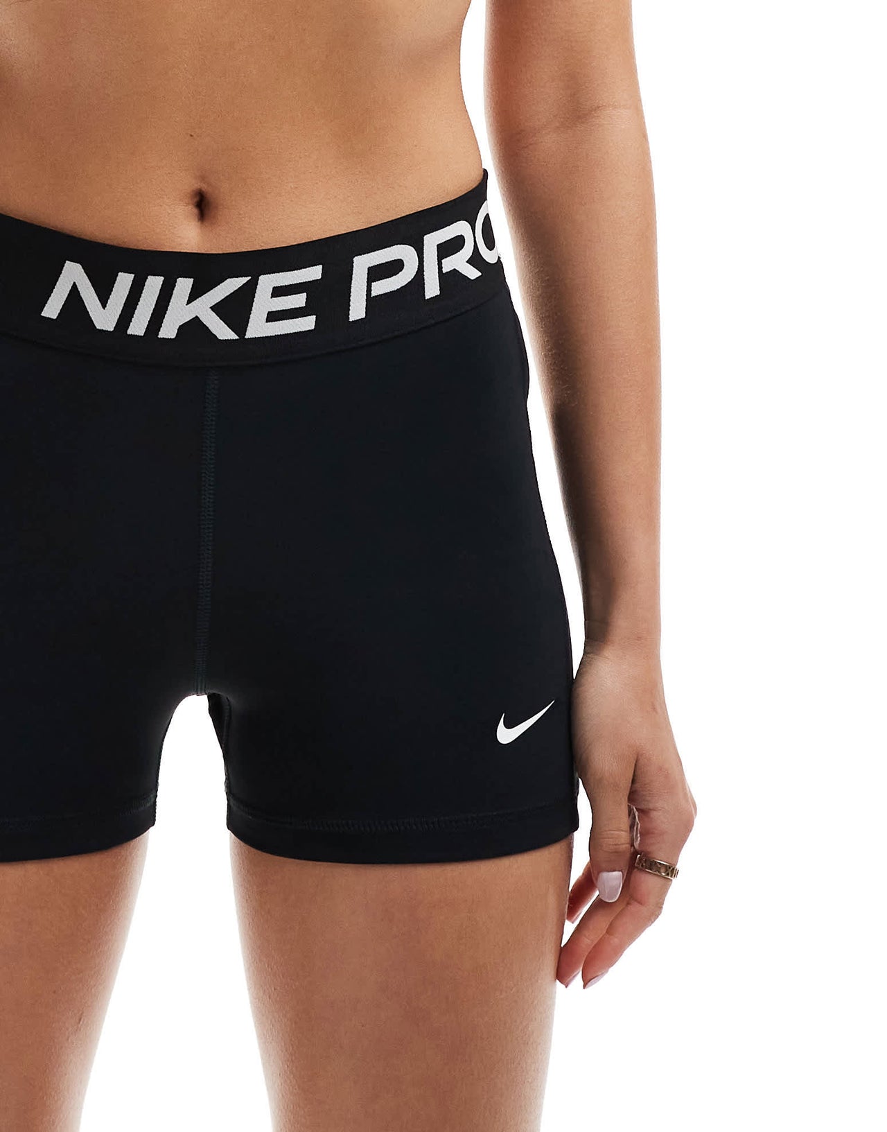 Nike Pro Training 365 3 inch leakproof leggings shorts in black - ASOS Sample Sale