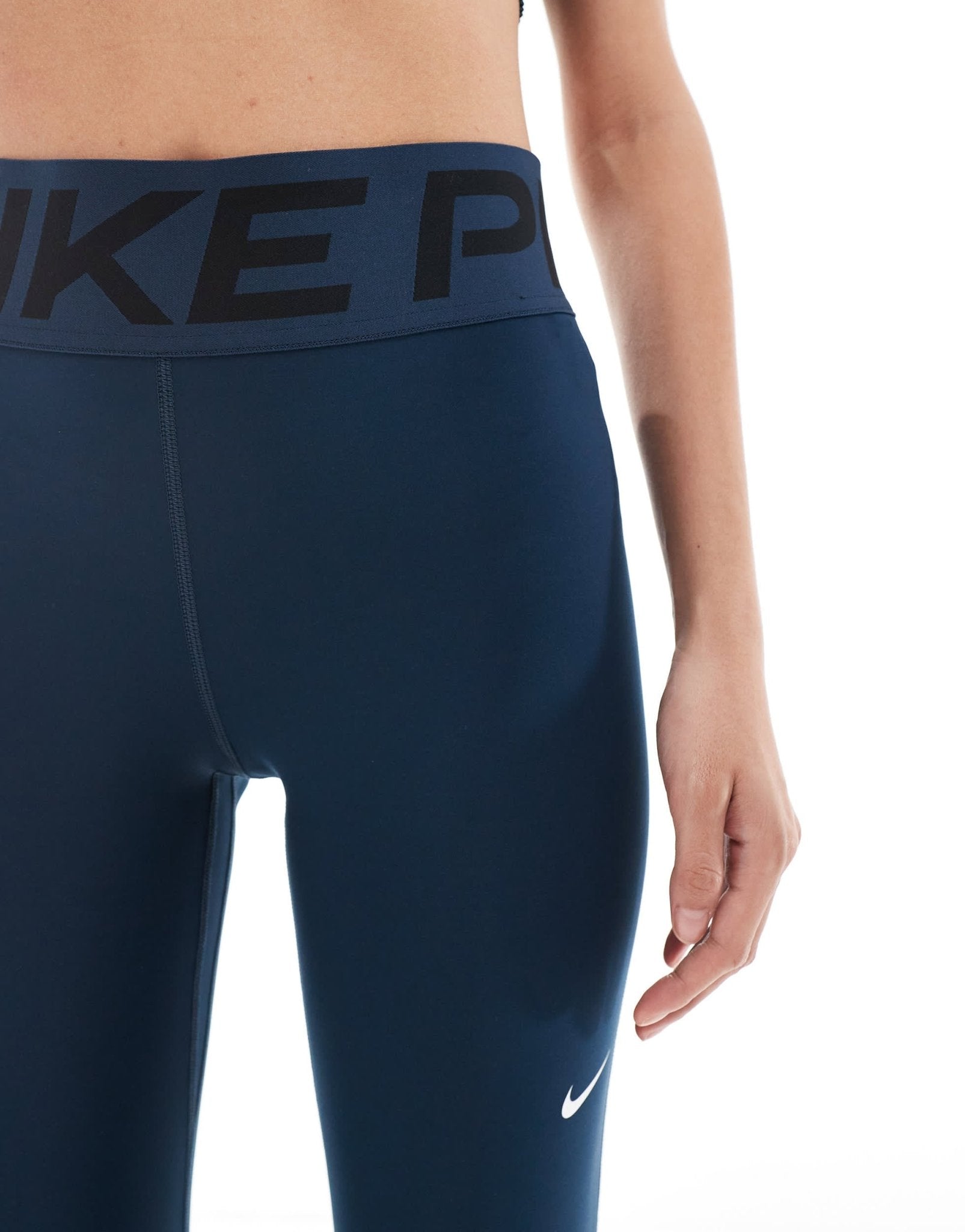 Nike Pro Training high - waisted sculpt leggings in navy - ASOS Sample Sale