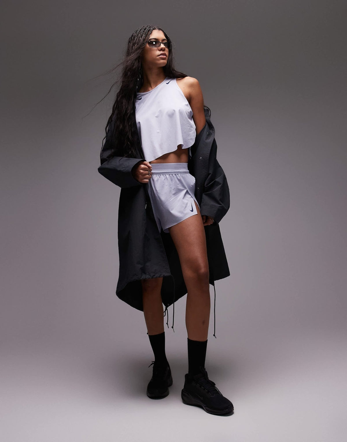 Nike Running Aeroswift Dri-FIT plisse vest in purple - ASOS Sample Sale