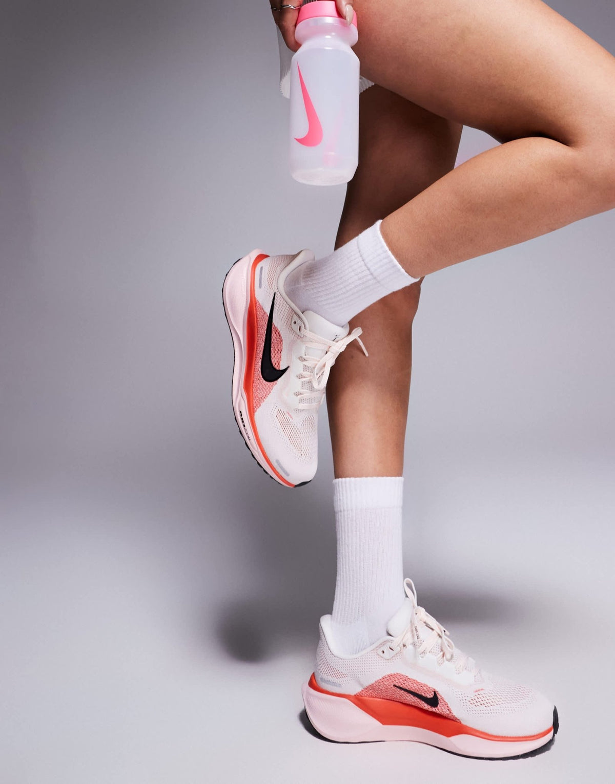 Nike Running Air Zoom Pegasus 41 trainers in white and pink - ASOS Sample Sale