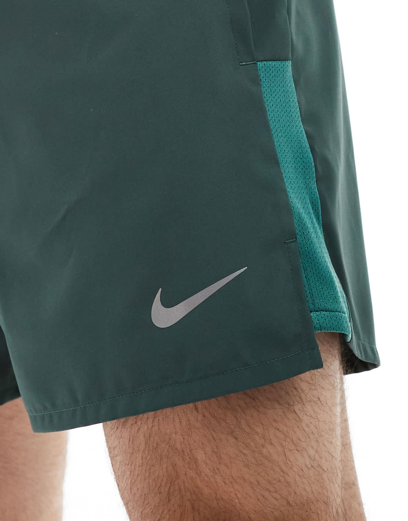 Nike Running Challenger Dri - FIT 5 inch shorts in dark green - ASOS Sample Sale
