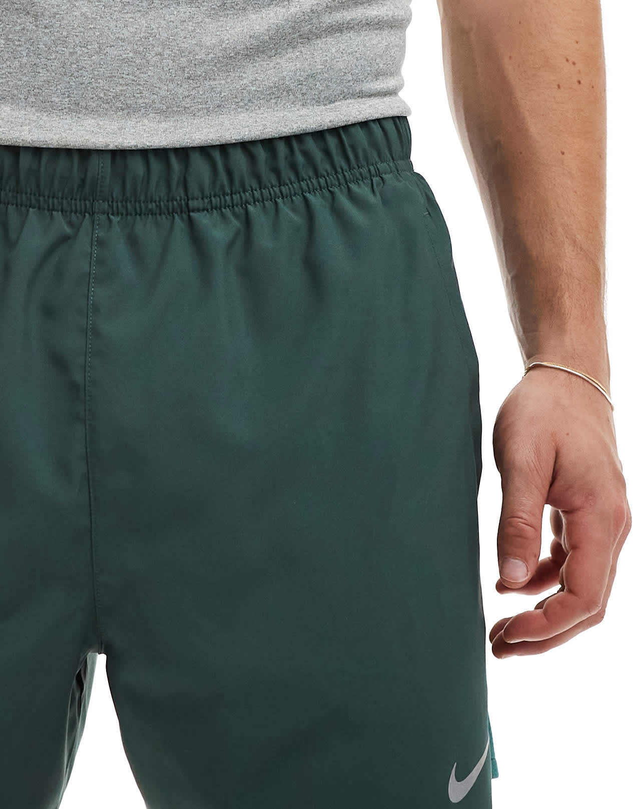 Nike Running Challenger Dri - FIT 5 inch shorts in dark green - ASOS Sample Sale
