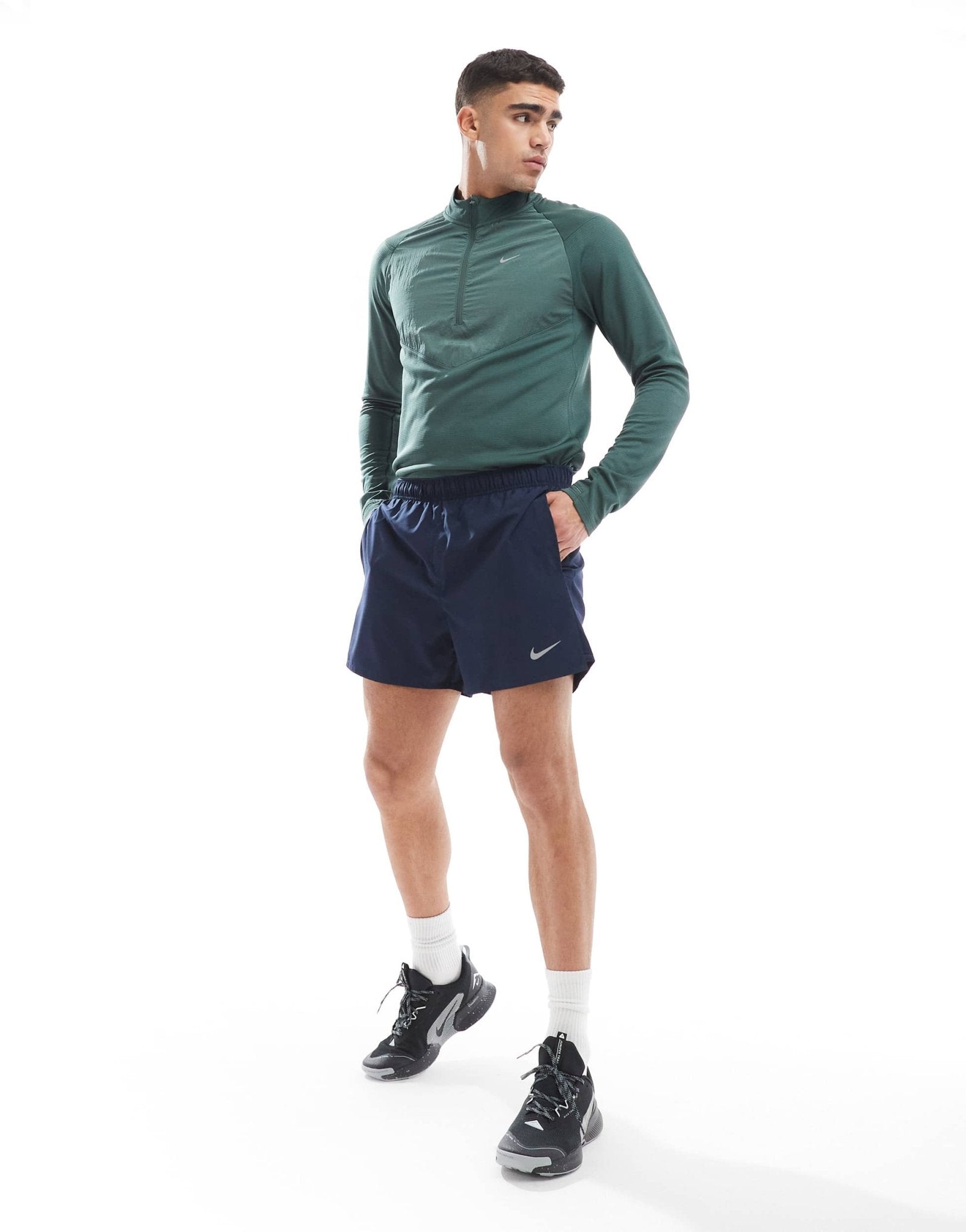 Nike Running Challenger Dri - FIT 5 inch shorts in navy - ASOS Sample Sale