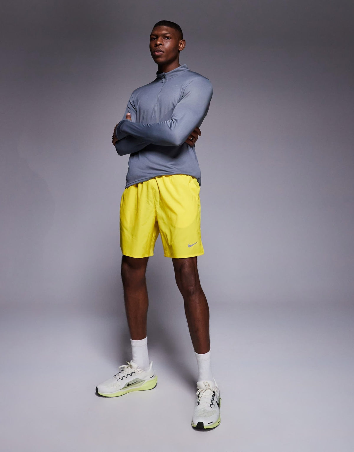 Nike Running Challenger Dri-FIT 7 inch shorts in yellow - ASOS Sample Sale