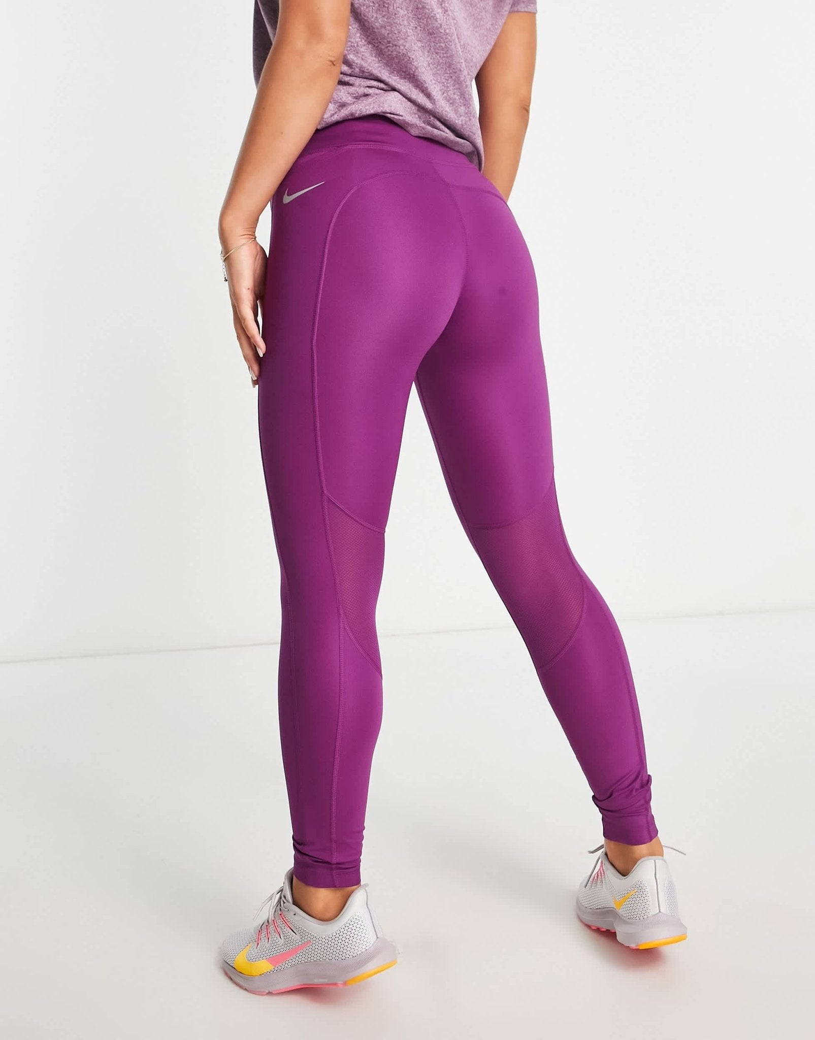 Nike Running Fast Dri - FIT leggings in purple - ASOS Sample Sale