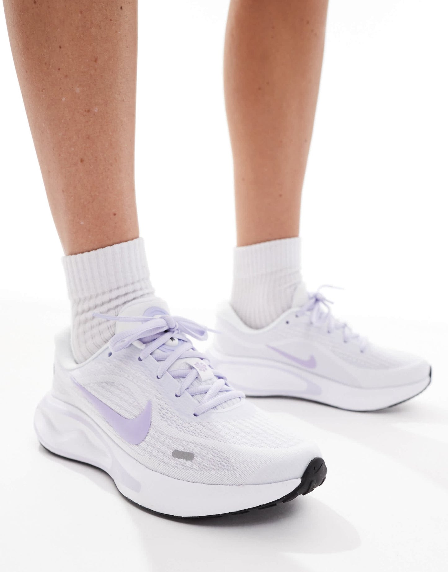 Nike Running Journey Run trainers in white and lilac - ASOS Sample Sale