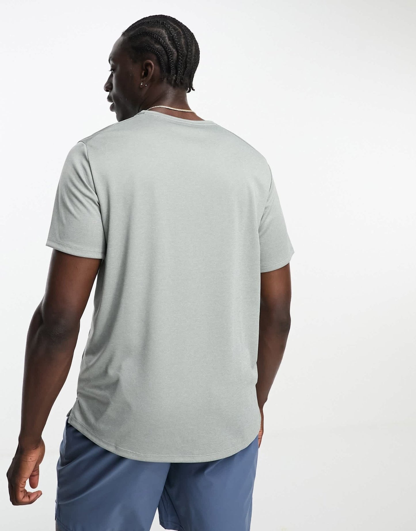 Nike Running Miler Dri - FIT t-shirt in grey - ASOS Sample Sale