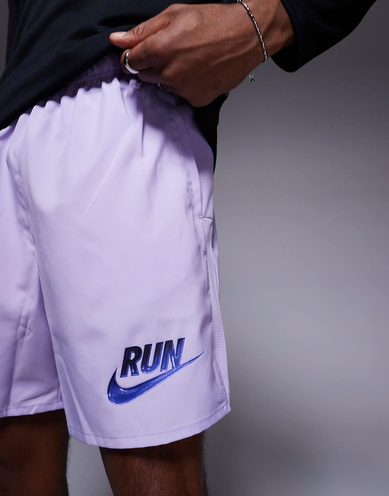Nike Running Run Energy Challenger Dri-FIT 7 inch shorts in purple - ASOS Sample Sale