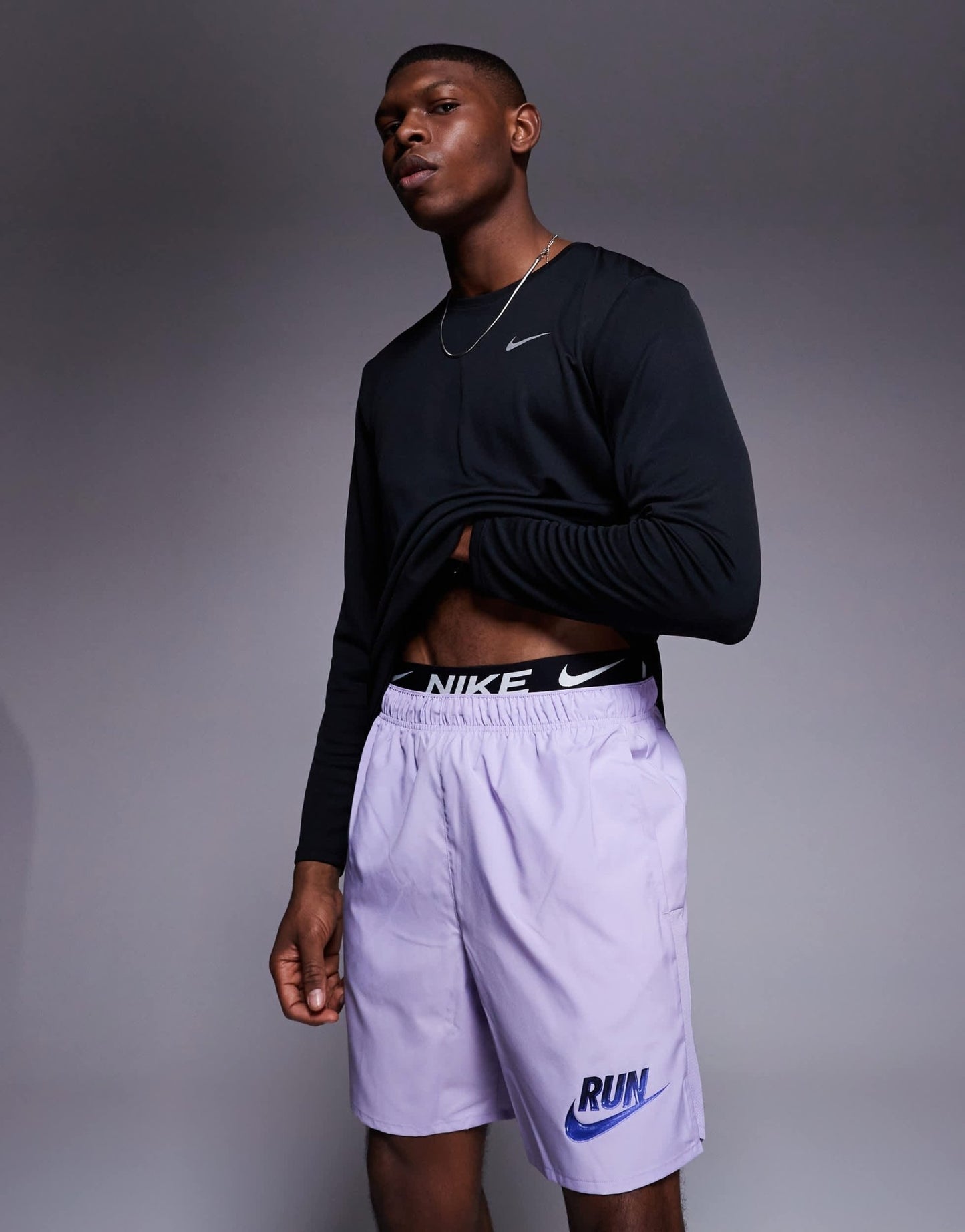 Nike Running Run Energy Challenger Dri-FIT 7 inch shorts in purple - ASOS Sample Sale