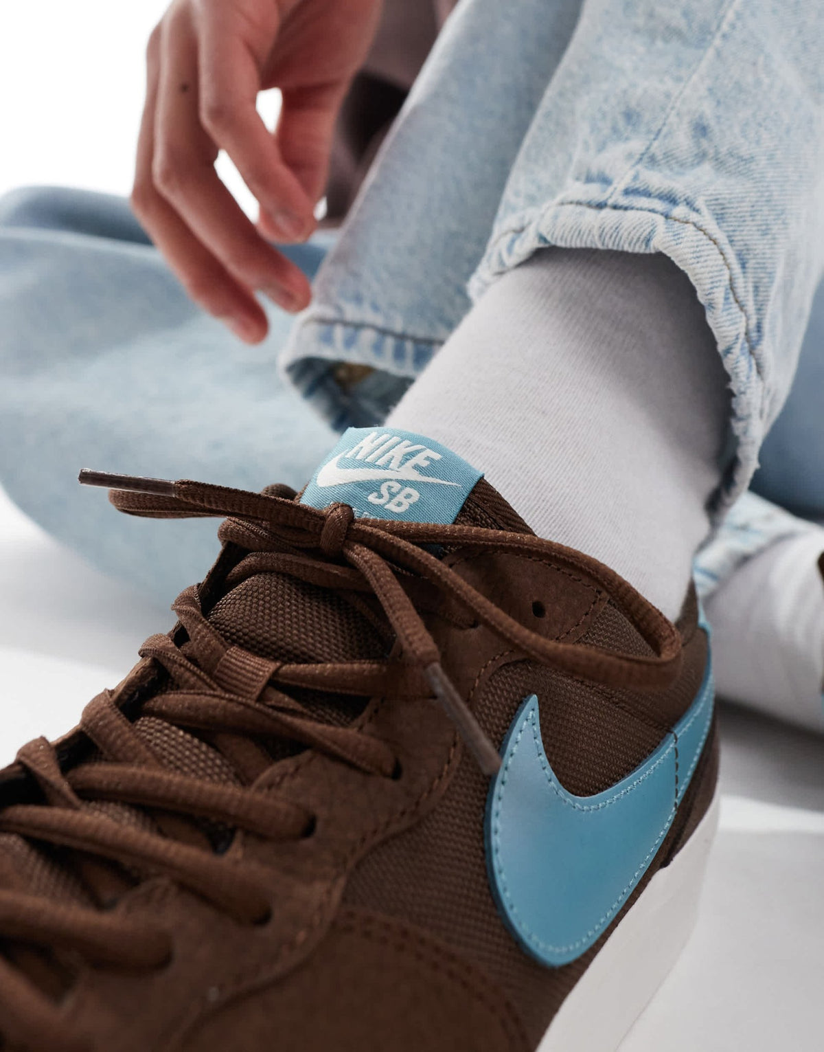 Nike SB Zoom Pogo Plus trainers in brown and blue - ASOS Sample Sale