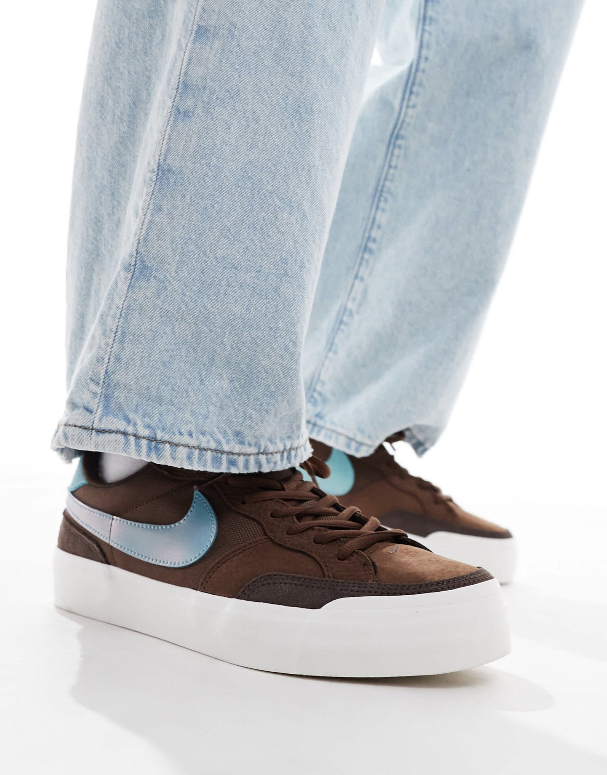 Nike SB Zoom Pogo Plus trainers in brown and blue - ASOS Sample Sale